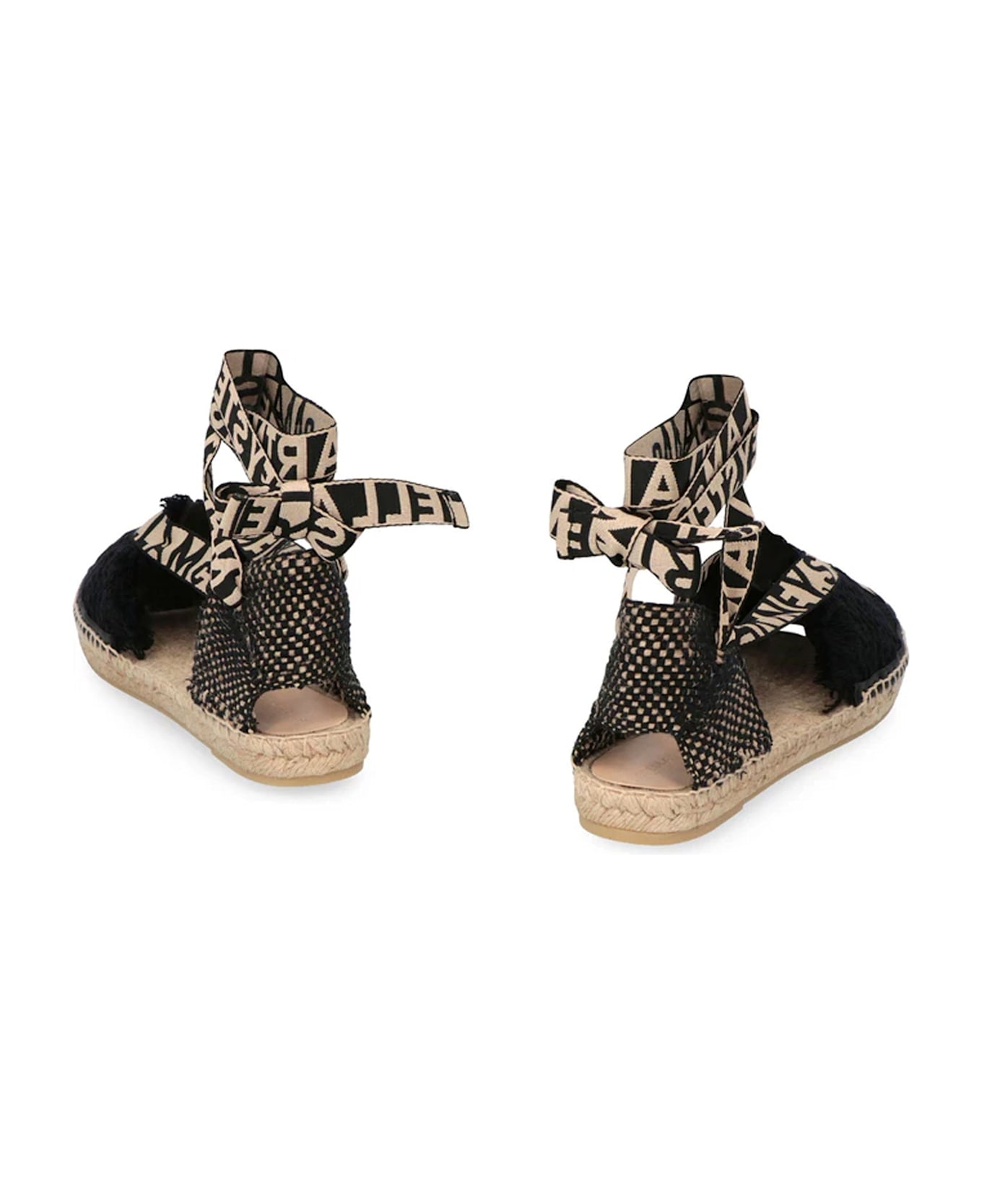 Stella McCartney Gaia Canvas Espadrilles - Black