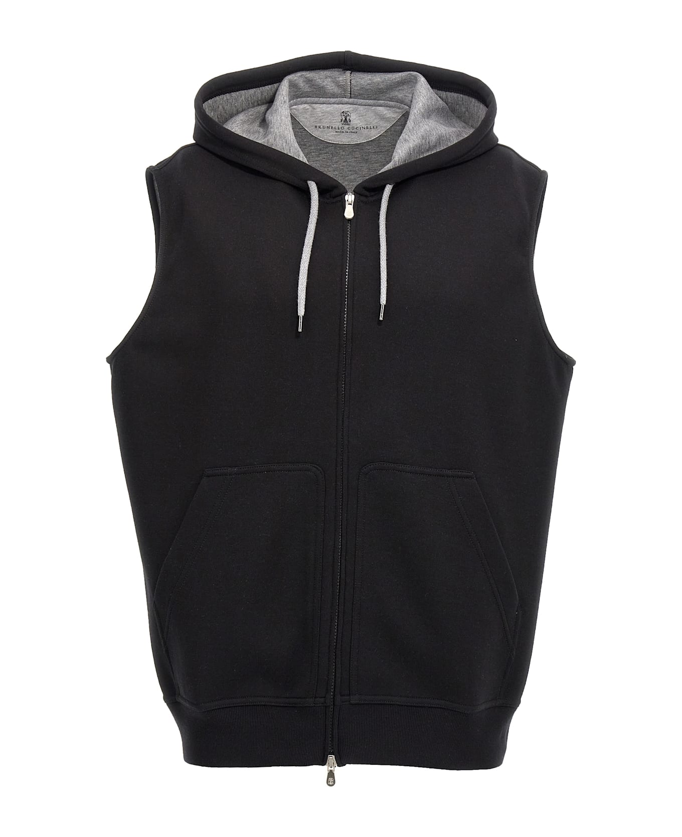 Brunello Cucinelli Hooded Vest - Black  