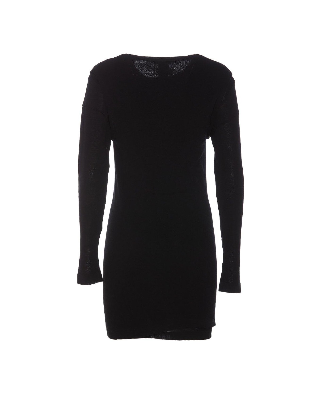 Lemaire Double Layered Knitted Mini Dress - Black ワンピース＆ドレス