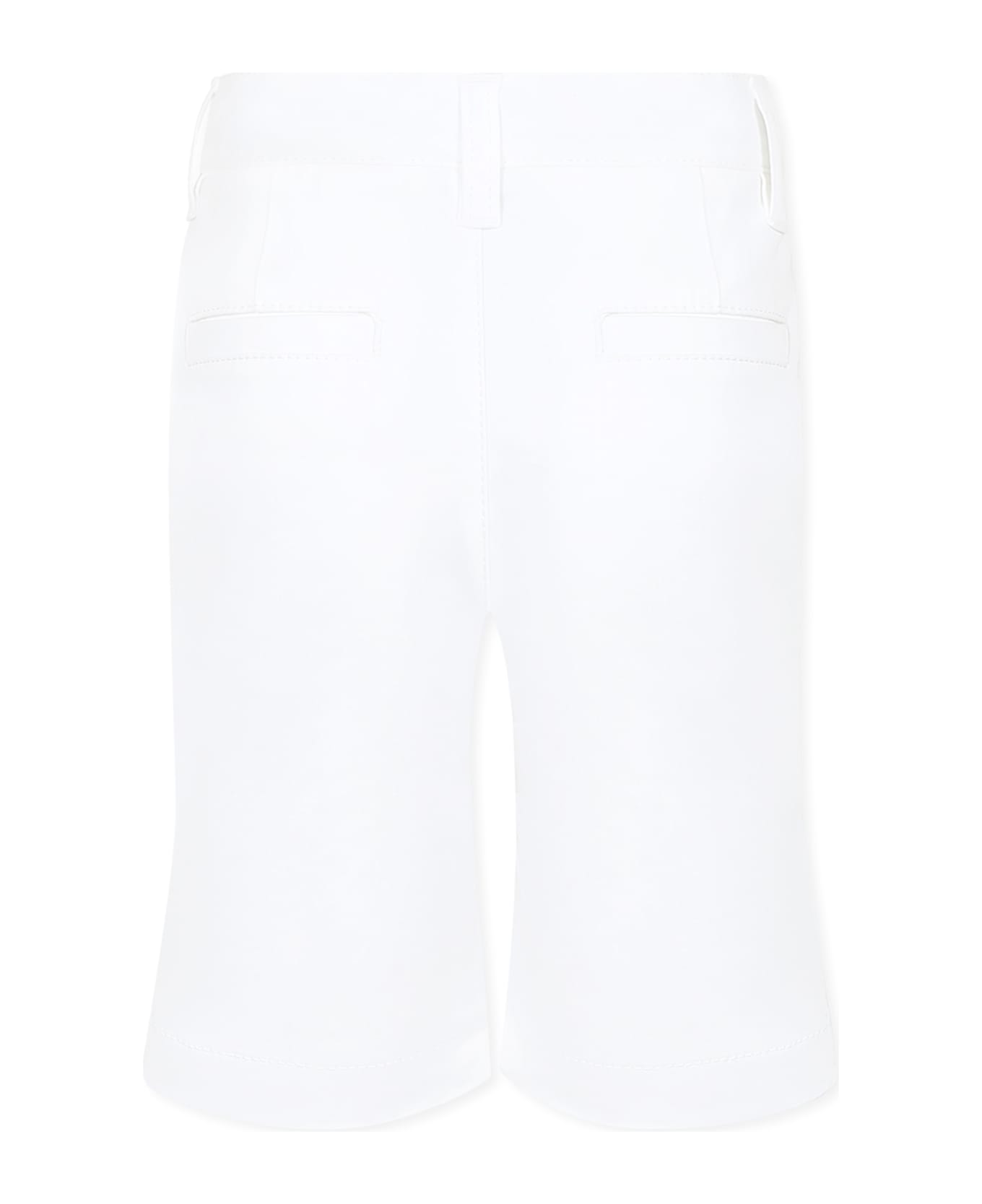 Hugo Boss White Shorts For Boy - White