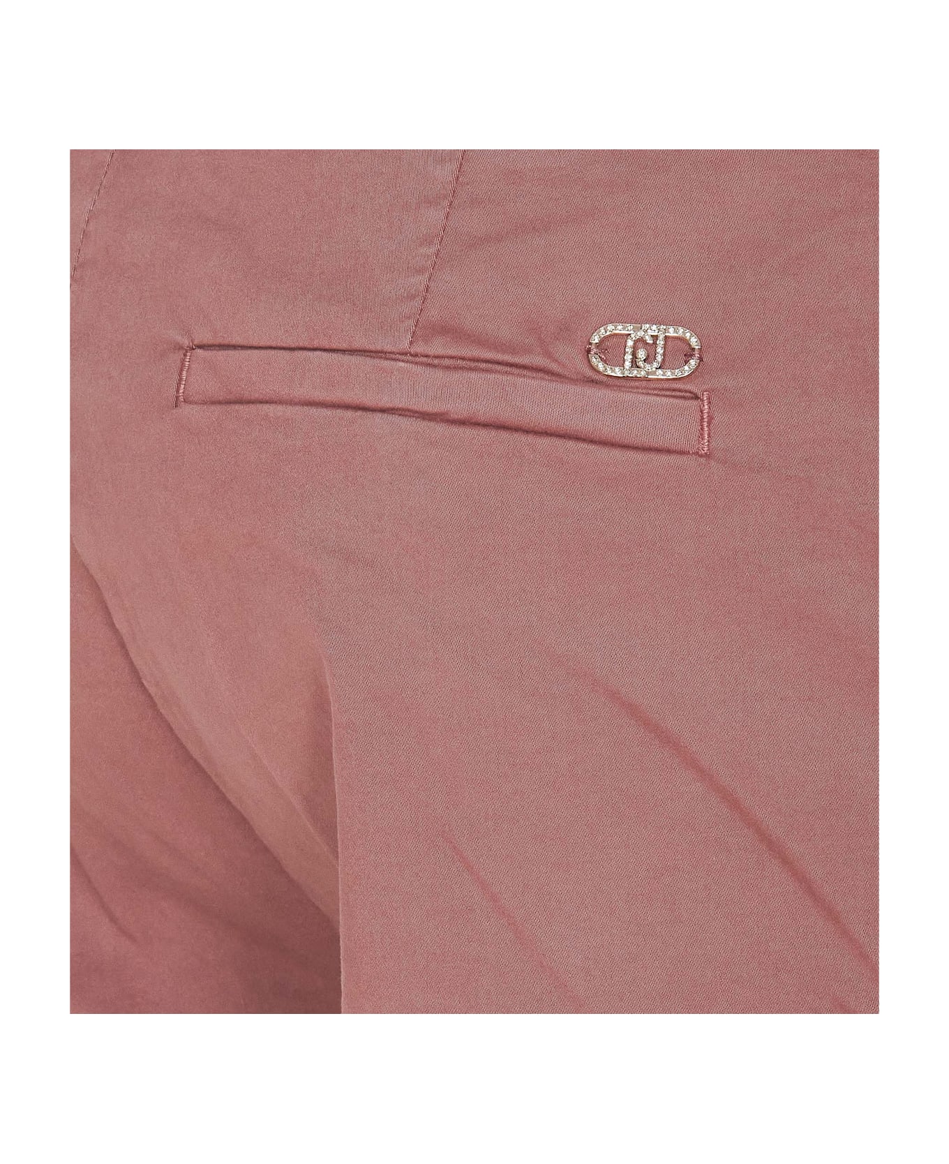 Liu-Jo Regular Flare Trousers - Pink ボトムス