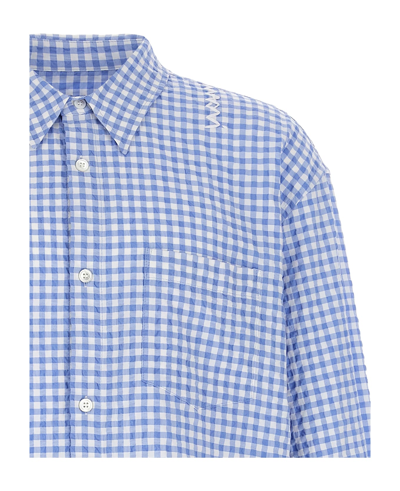 Marni Vichy Shirt - Light Blue
