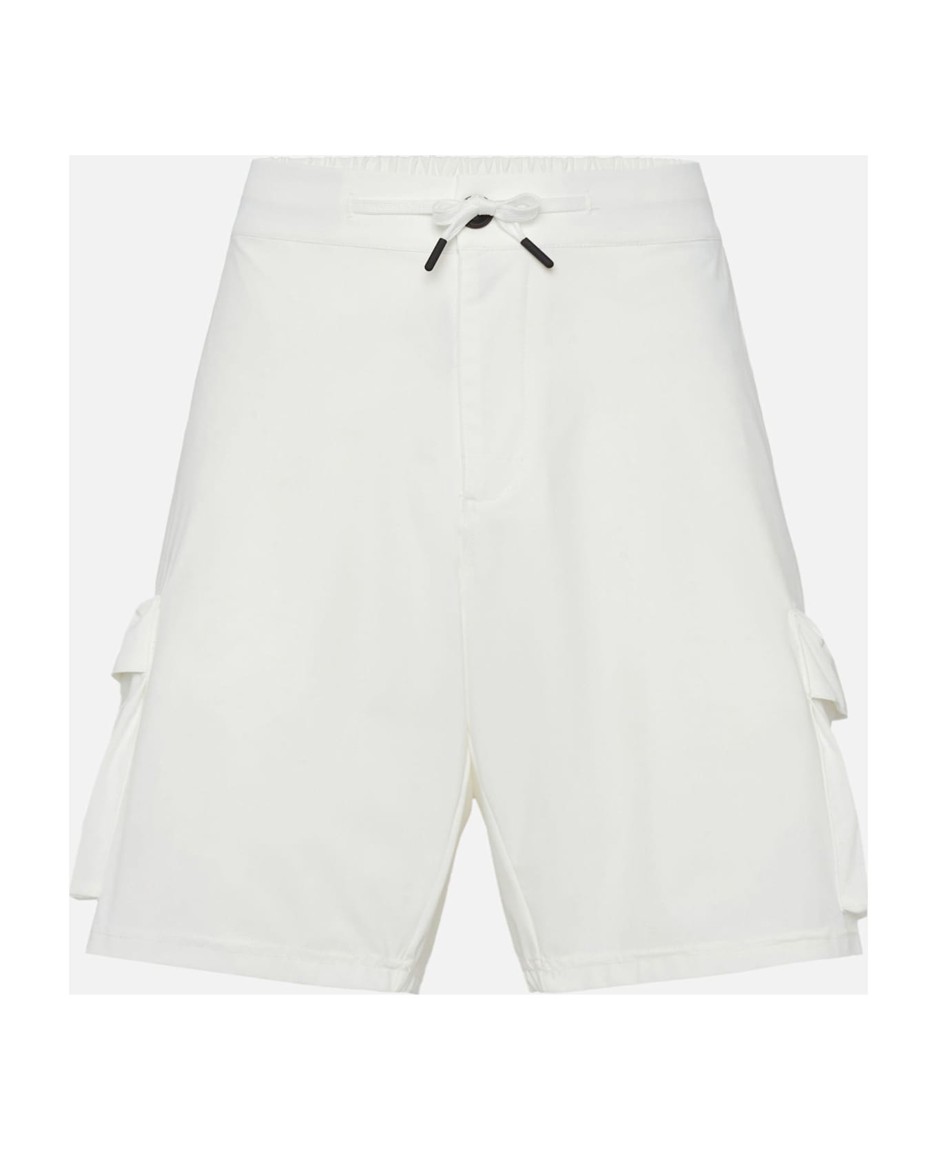 MC2 Saint Barth Off-white Technic Fabric Bermuda Shorts Deck - WHITE