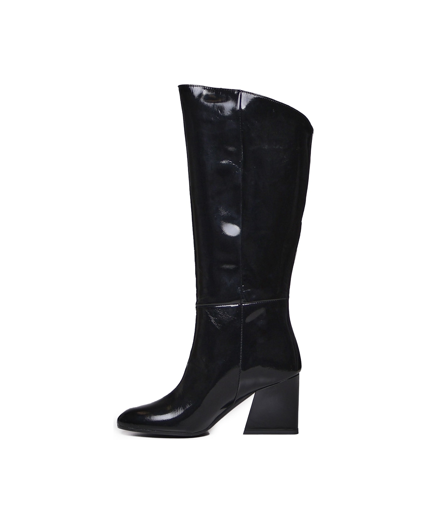 Marc Ellis Patent Leather Boot - Black ブーツ