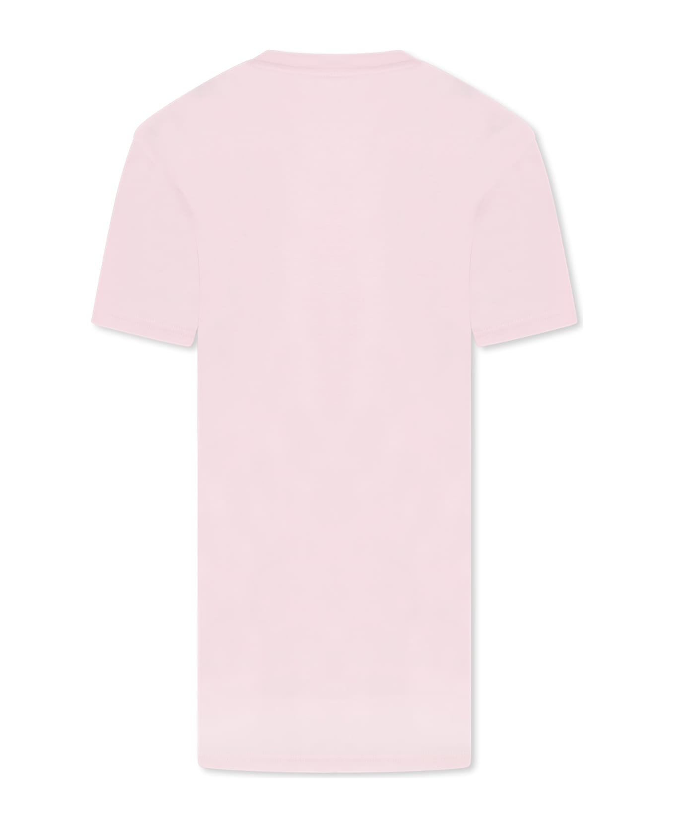 Marc Jacobs Pink Dress For Girl With Bag Print - Pink