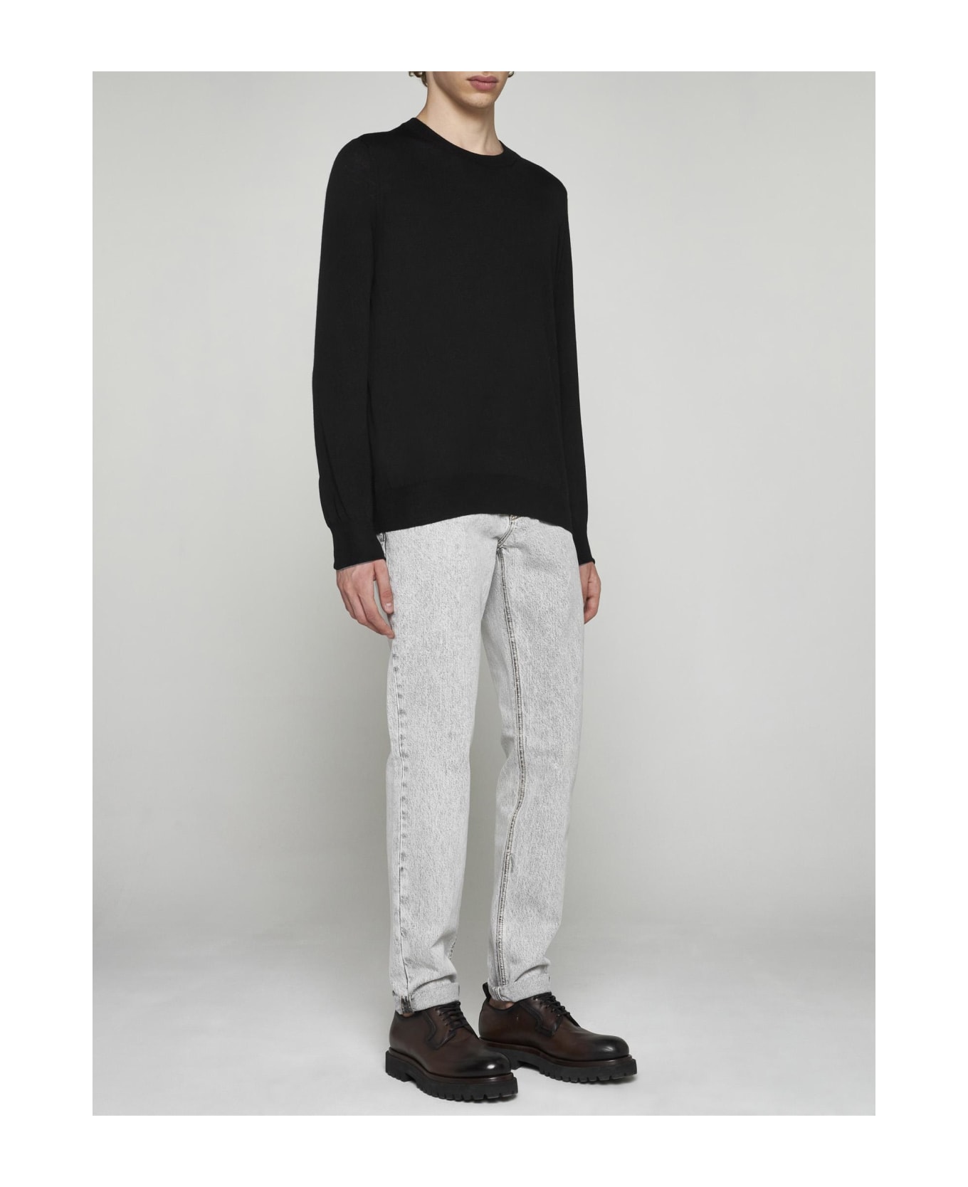 Brunello Cucinelli Wool And Cashmere Sweater - Black