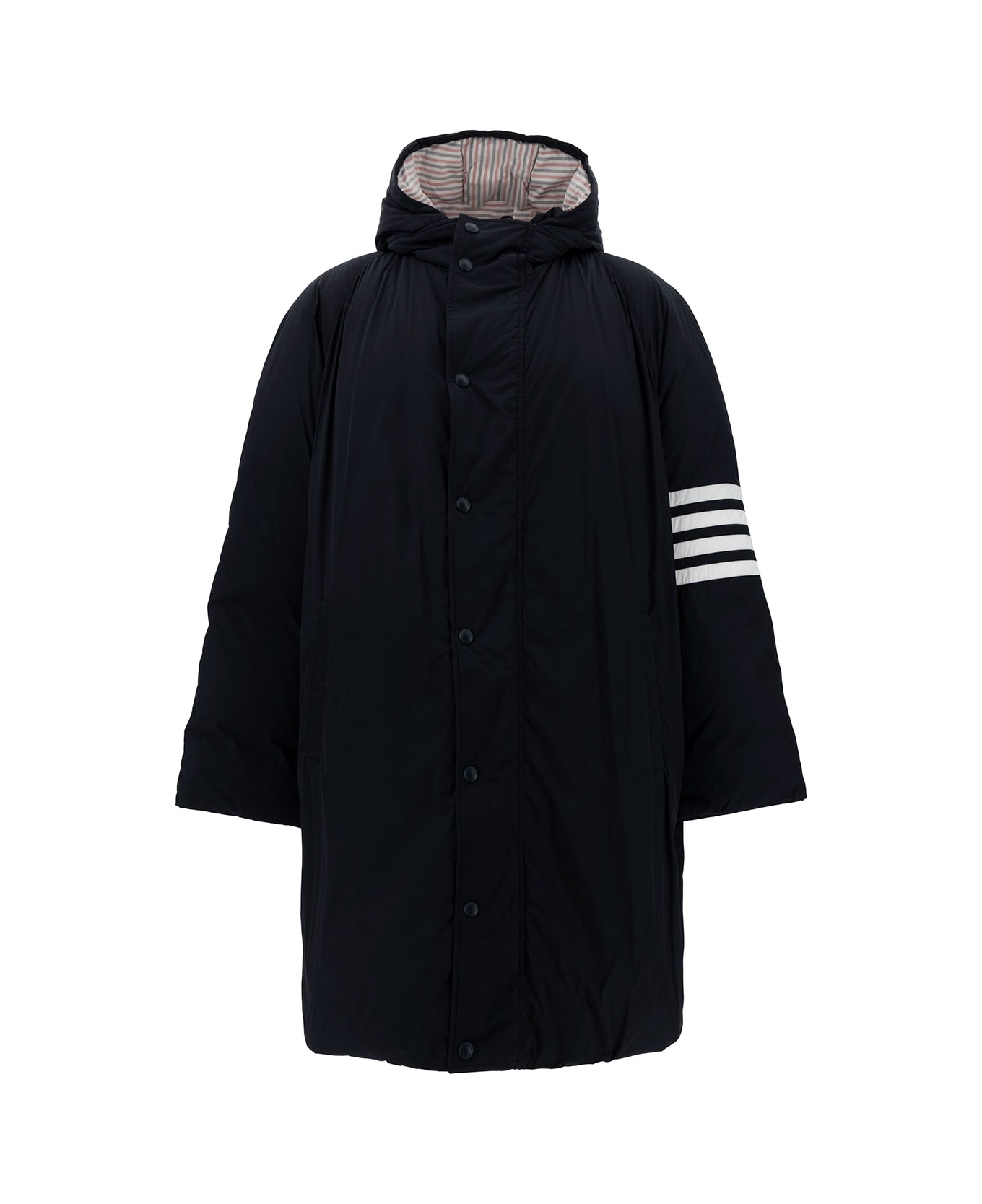 Thom Browne 4-bar Sideline Football Parka - Navy