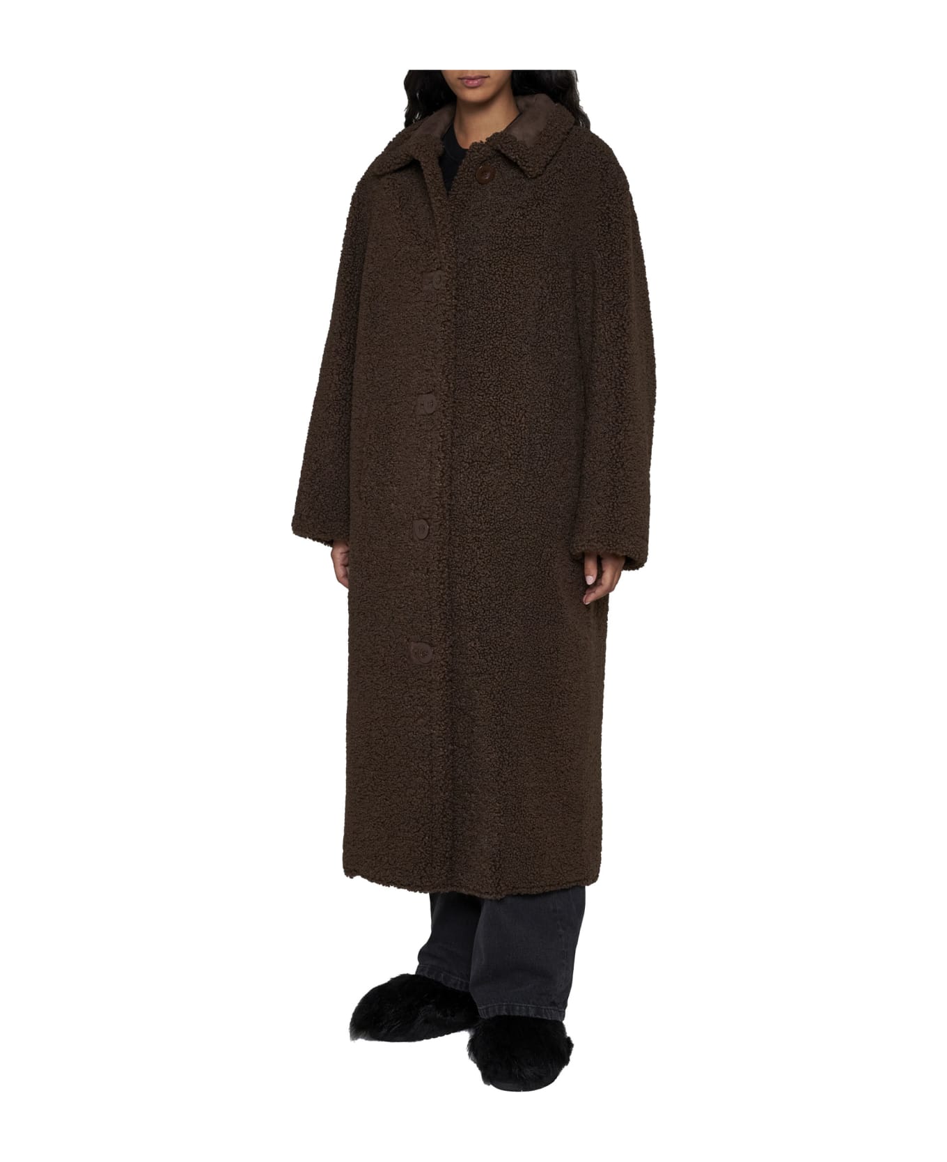 STAND STUDIO Coat - Ebony brown/ebony brown コート