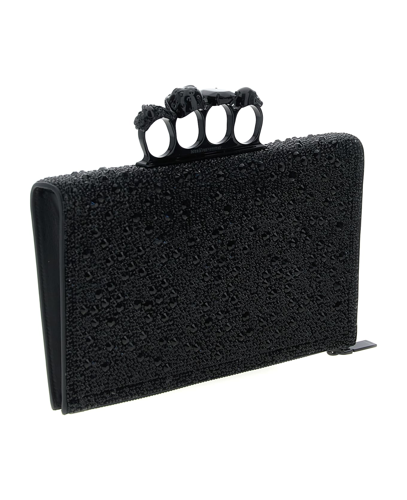 Alexander McQueen 
knuckle
 Flat Clutch - Black  