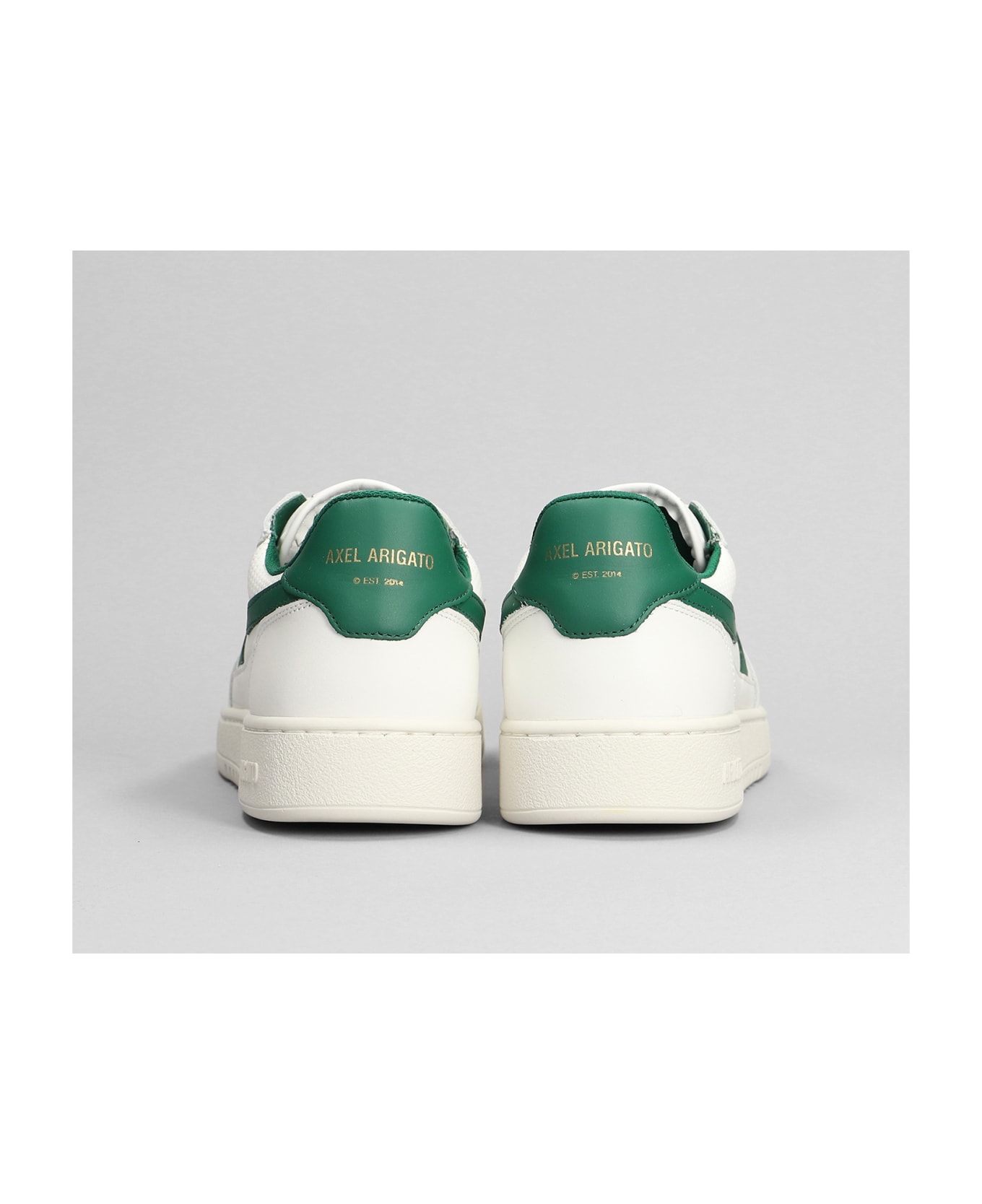 Axel Arigato Dice-a Sneaker Sneakers In White Leather - White Green