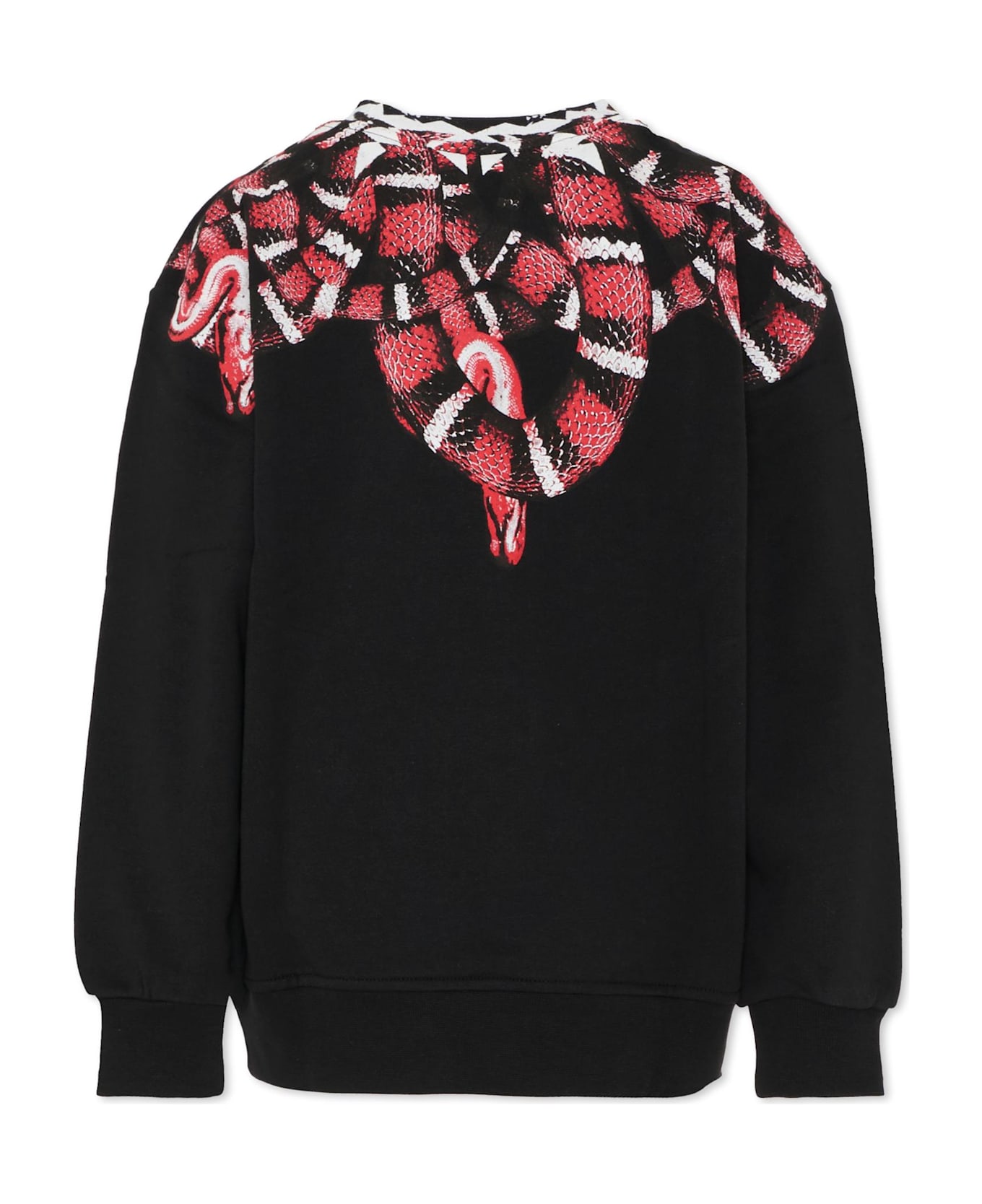 Marcelo Burlon Black Sweatshirt For Boy With Snake - Black