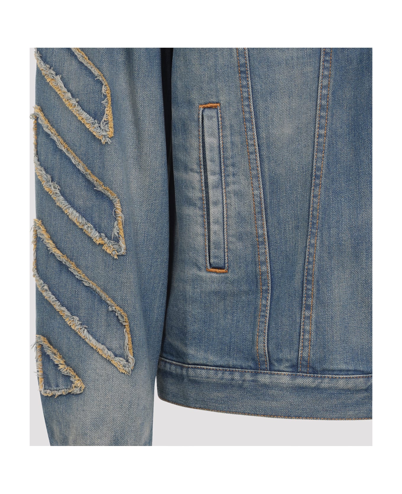 Off-White Patch Skate Jacket - Dirty Blue