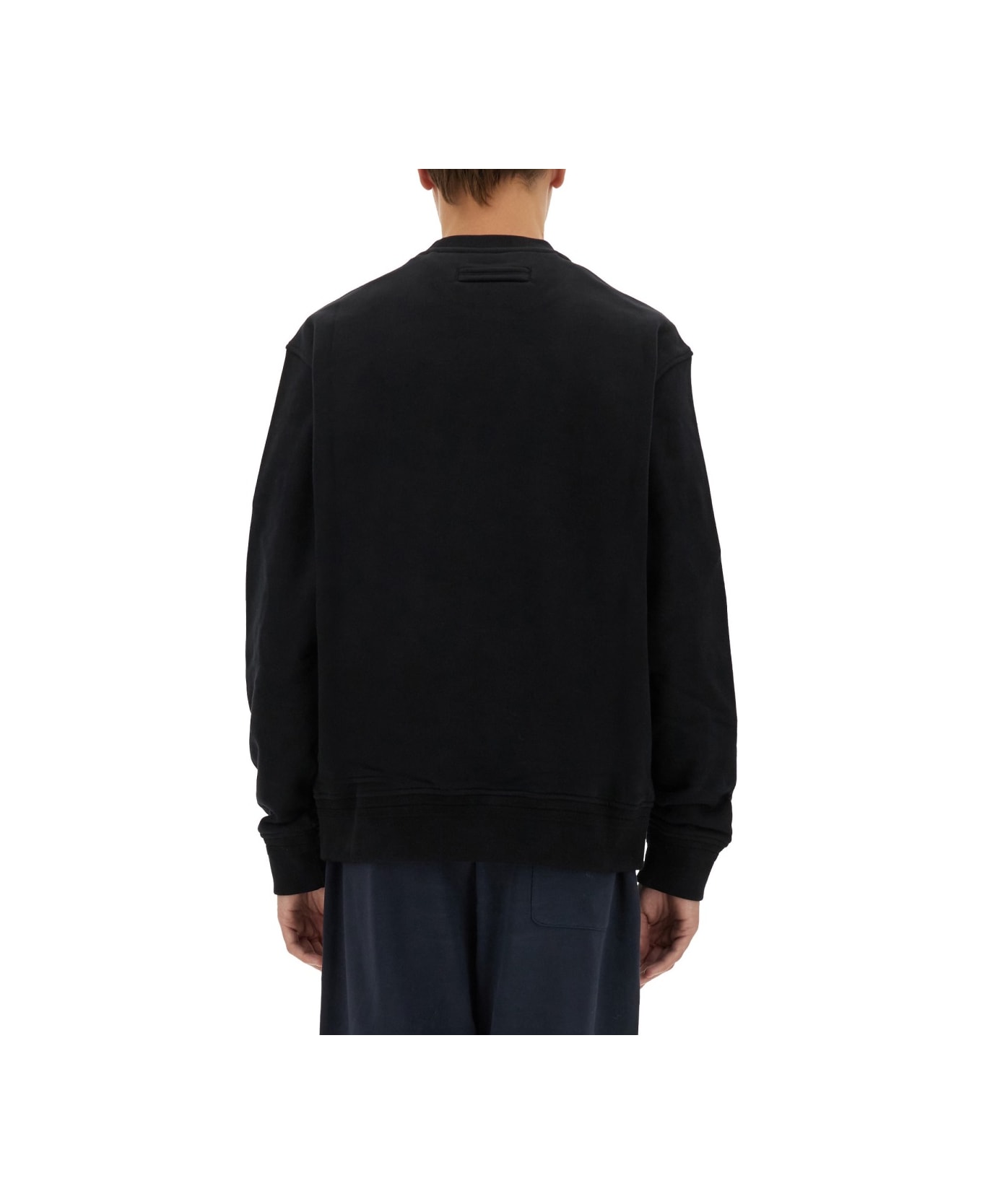 Zegna Cotton Sweatshirt - BLACK