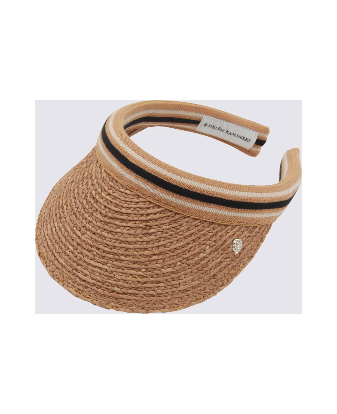 Helen Kaminski Natural And Black Raffia Hat 帽子