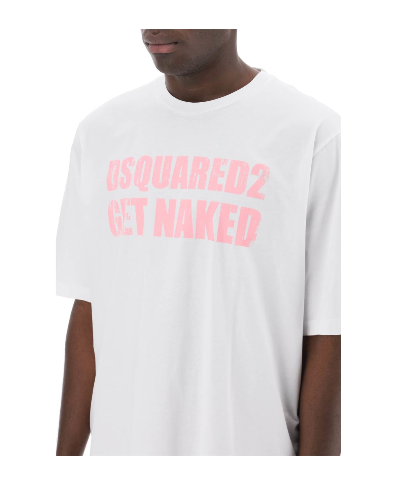 Dsquared2 Skater Fit Printed T-shirt - WHITE (White)
