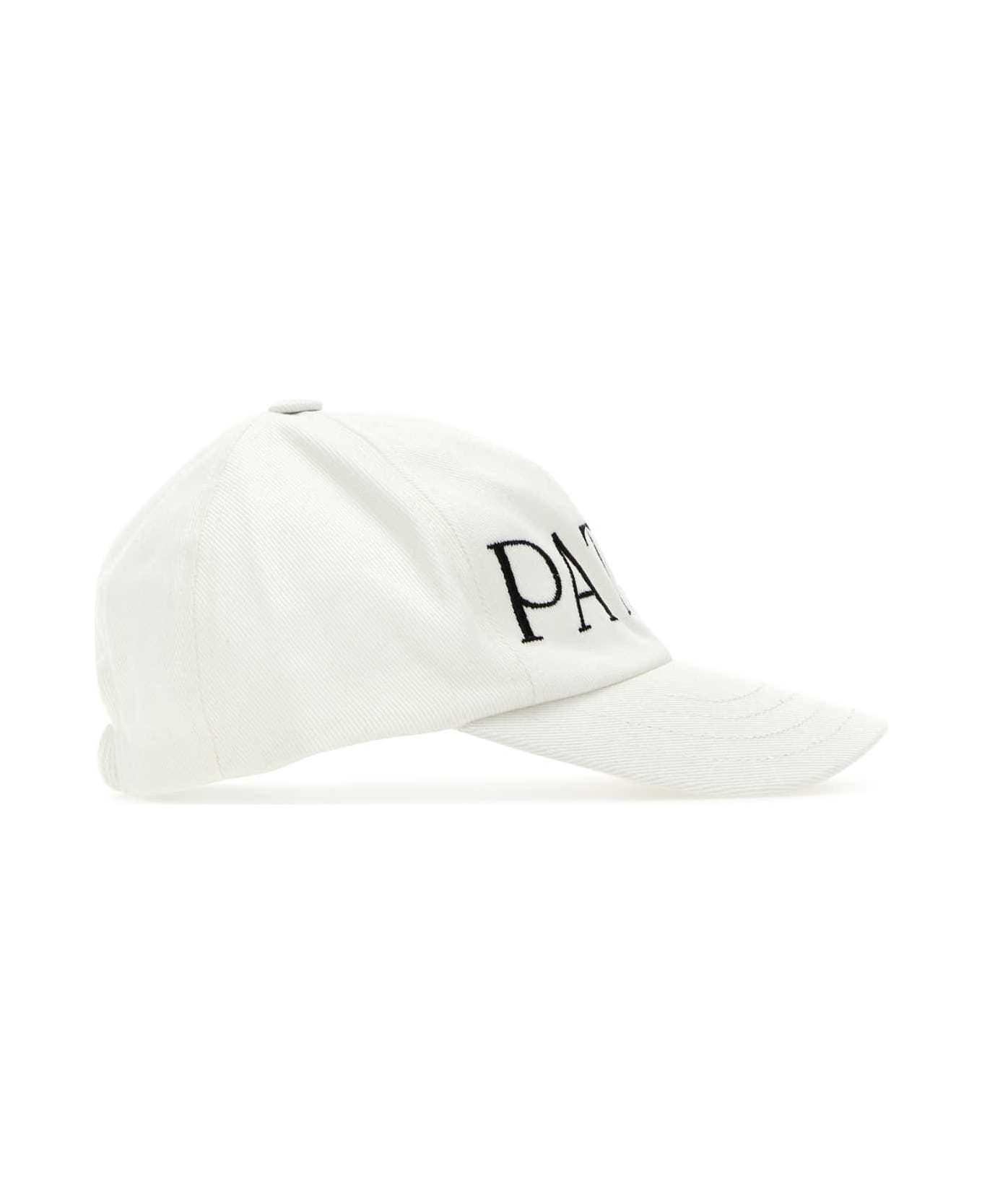 Patou White Cotton Baseball Cap - 090C 帽子