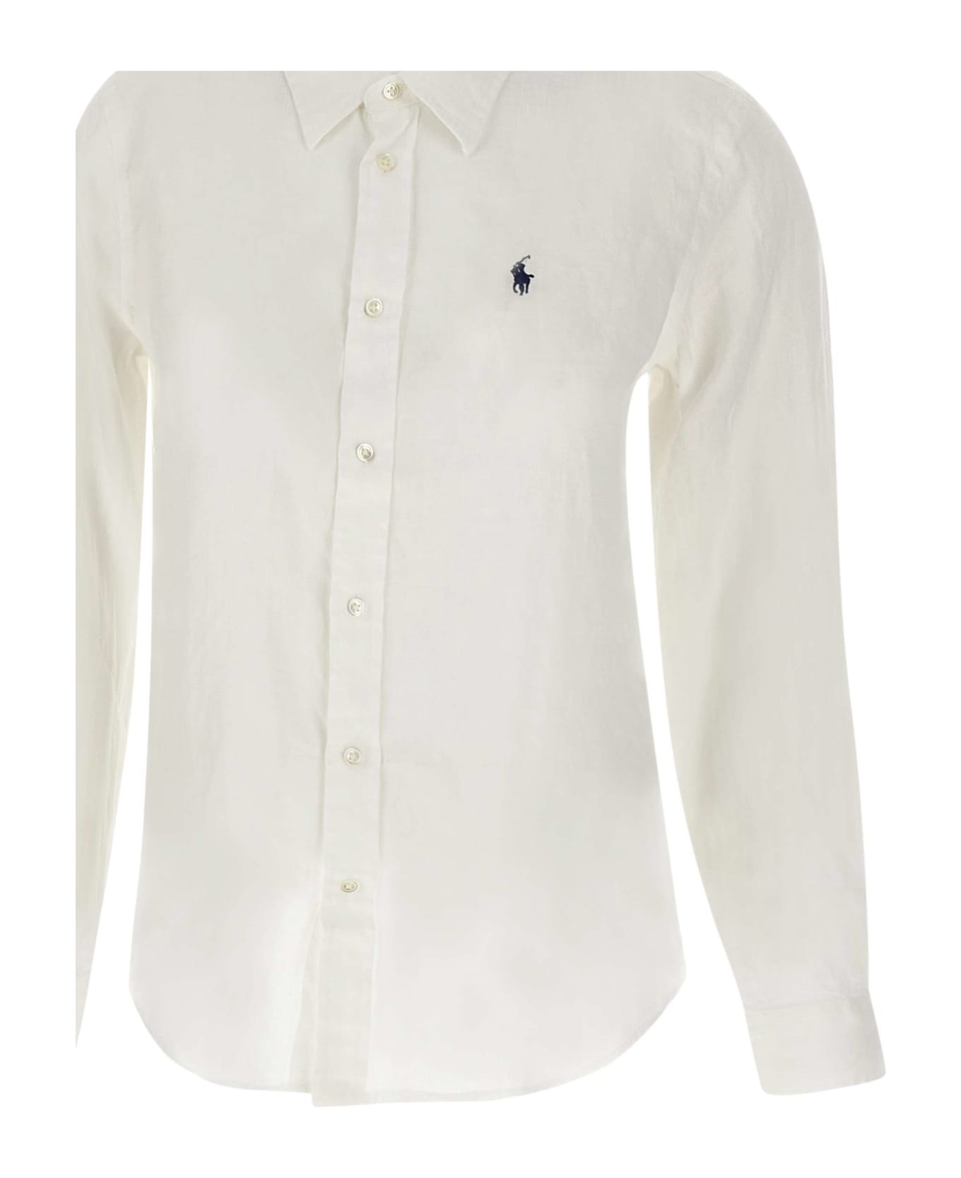 Polo Ralph Lauren "classic" Linen Shirt - WHITE