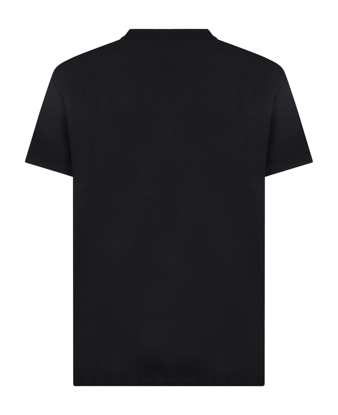 Balmain Black Laminated Logo T-shirt - Black