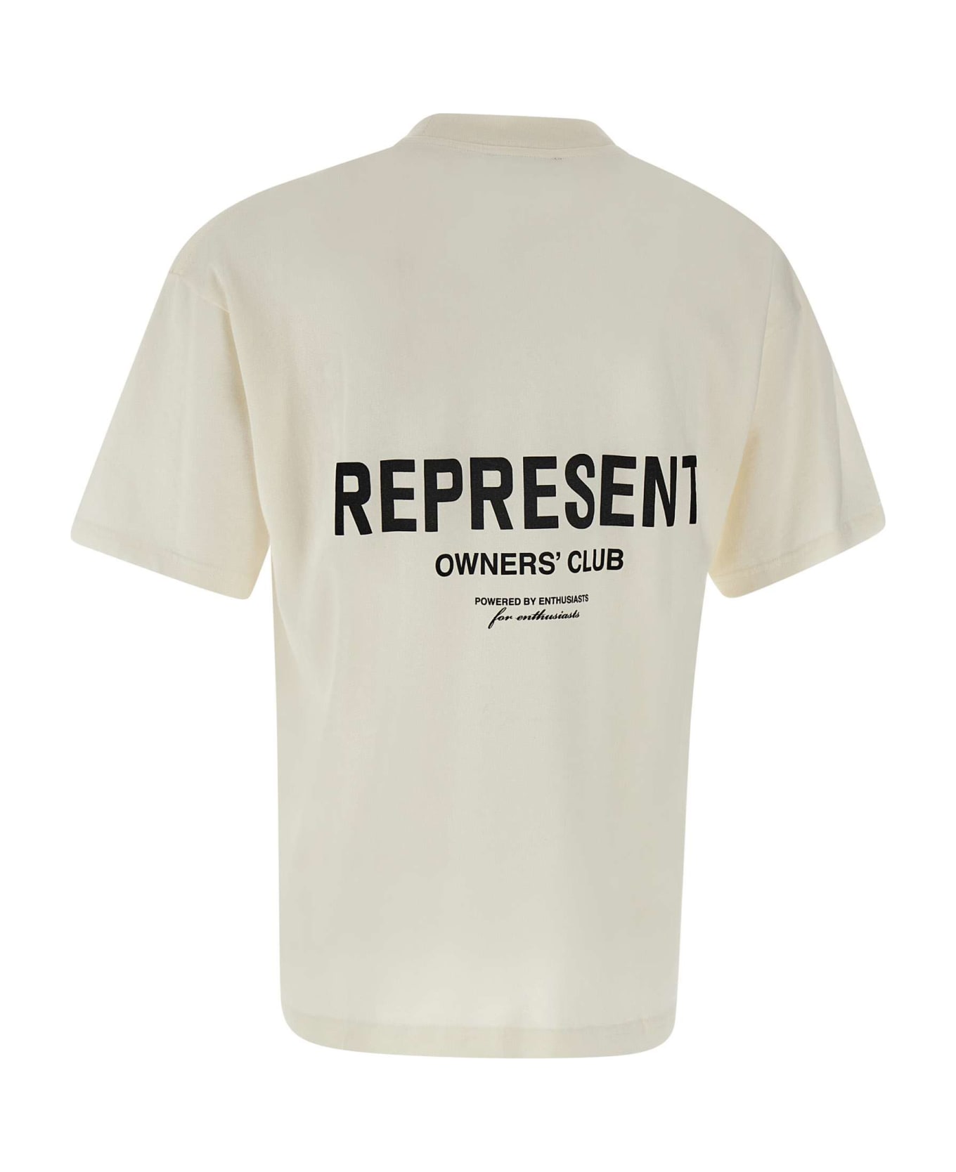 REPRESENT "owners Club" Cotton T-shirt - WHITE