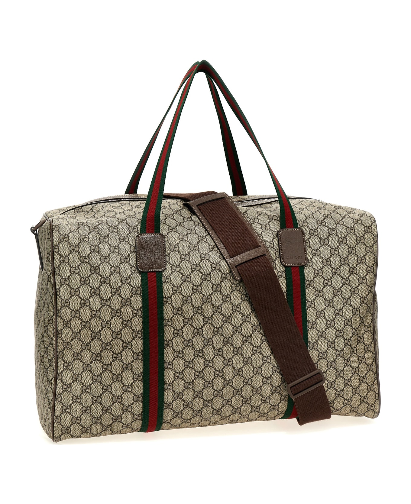 Gucci 'gg Supreme' Duffel Bag - Beige