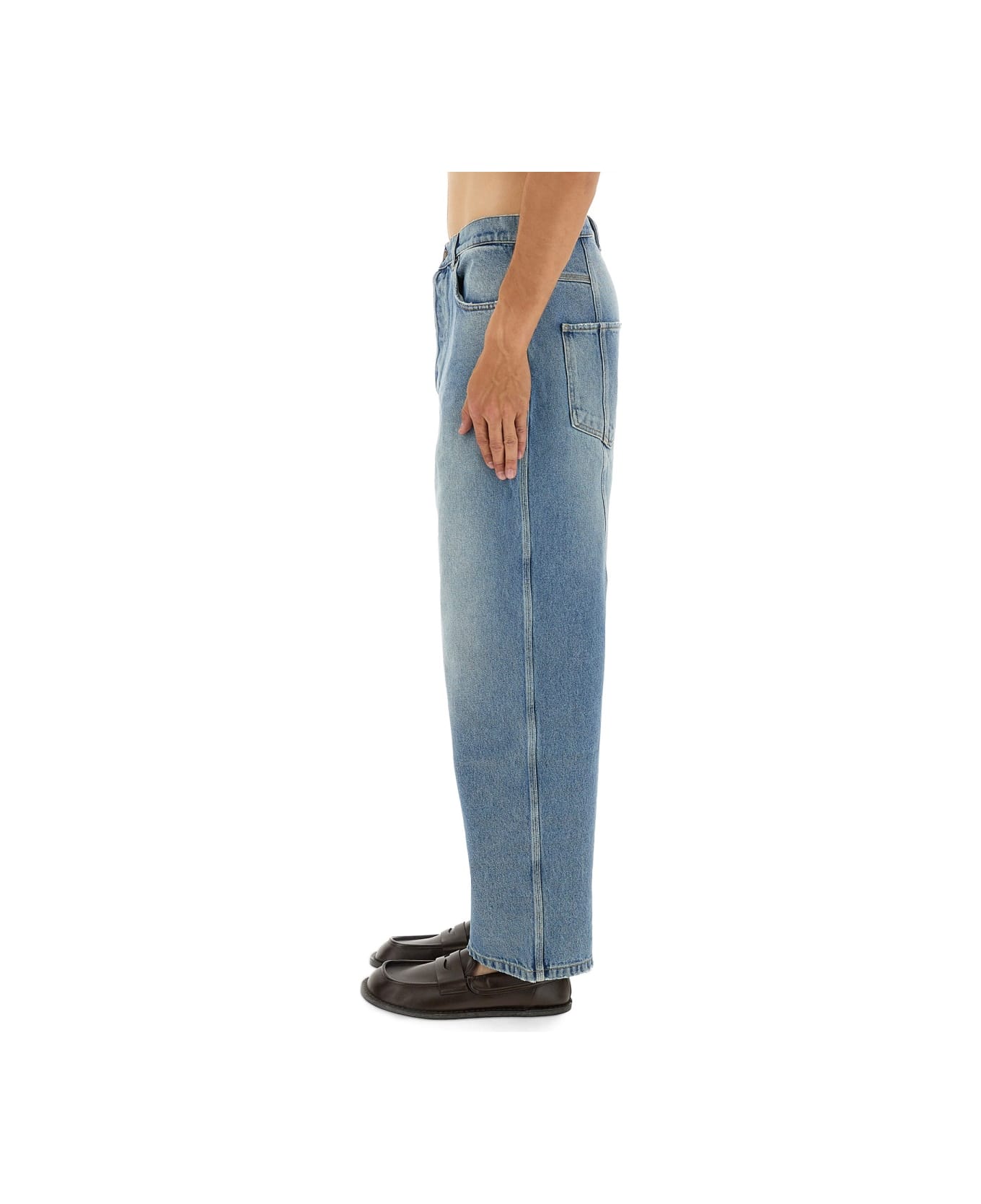 Moschino Cotton Denim Jeans - BLUE