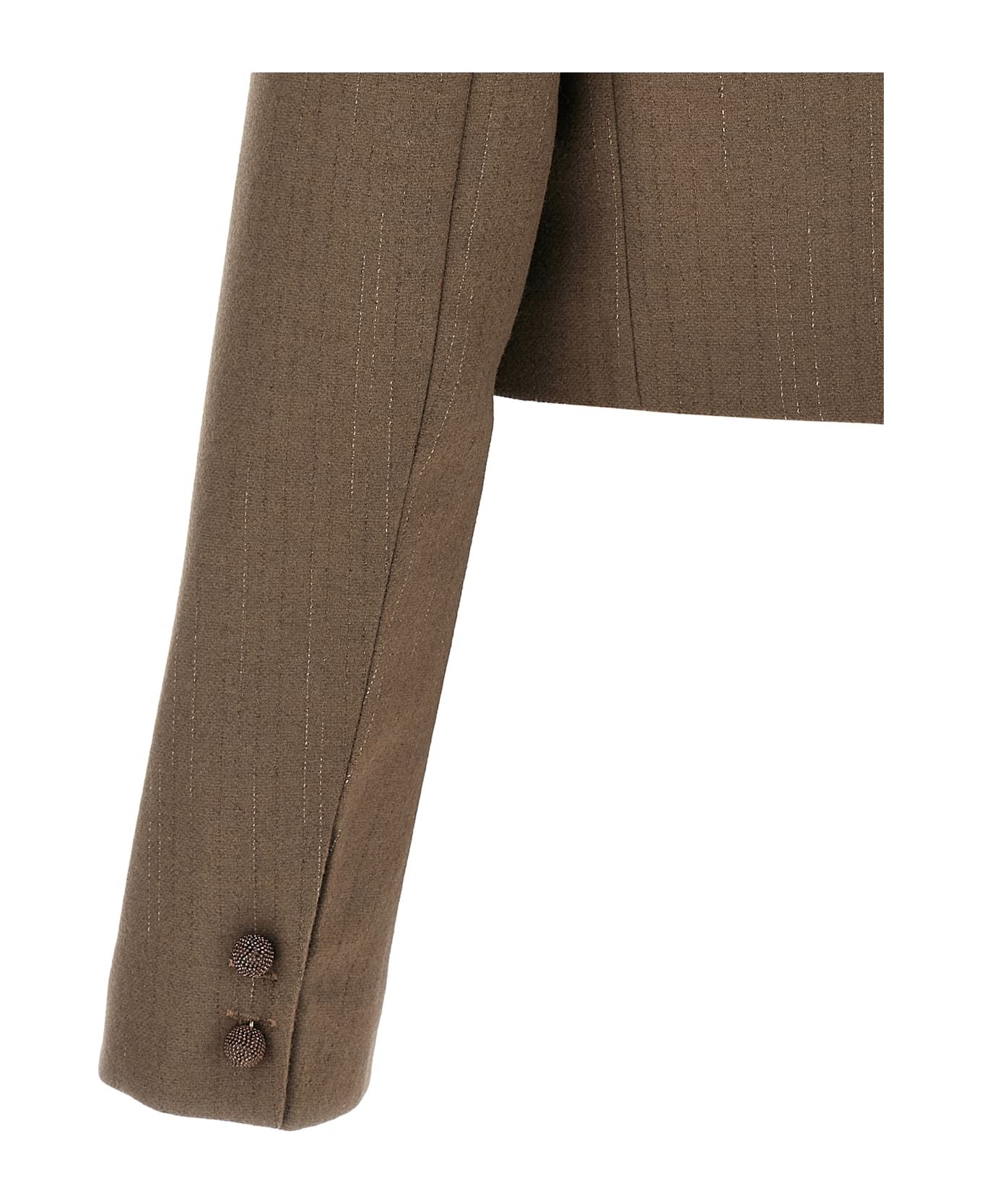 Fabiana Filippi Bolero Blazer - Brown