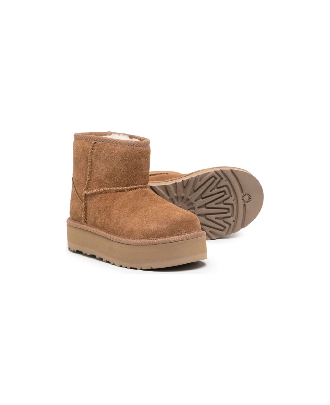 UGG Chestnut Classic Mini Boots With Platform - Brown シューズ