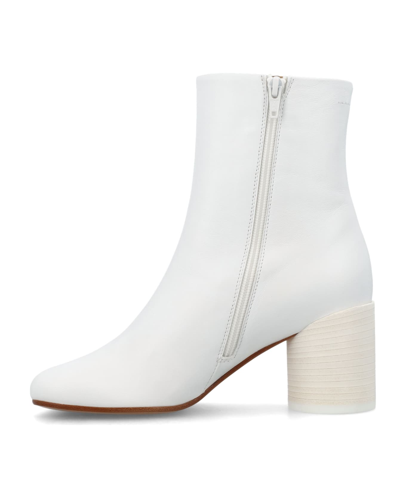 MM6 Maison Margiela Anatomic Ankle Boots - Bright White