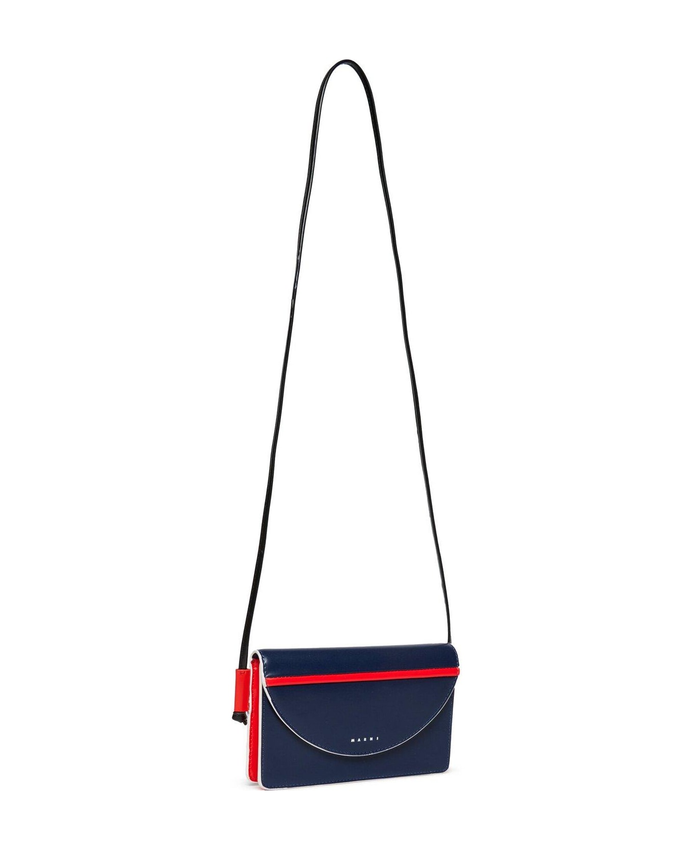 ★TOUT Y EST★ Ari shoulder bag wht MQ21SS18 Marni Logo Printed Foldover Top Shoulder Bag | italist