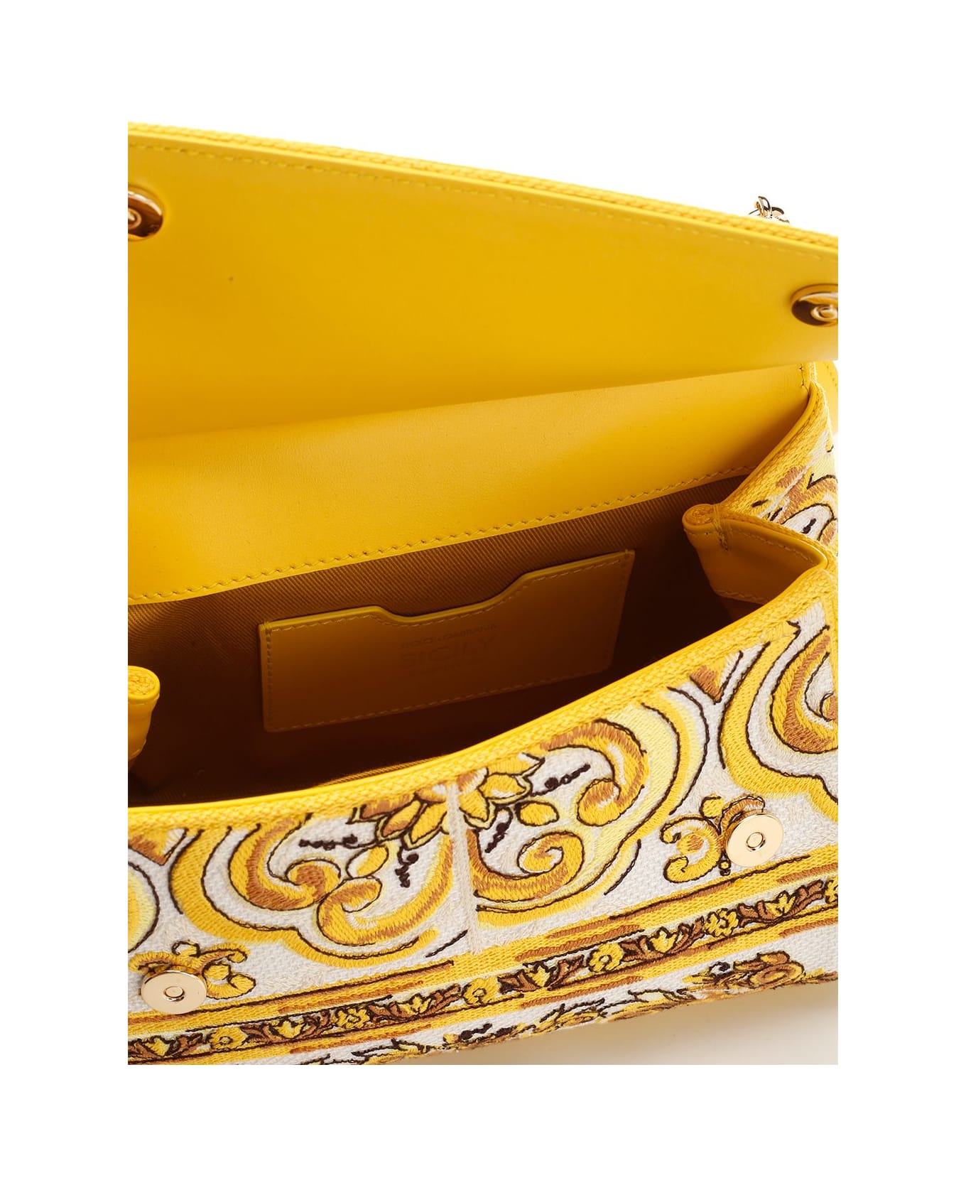 Dolce & Gabbana Medium "sicily" Handbag - Yellow