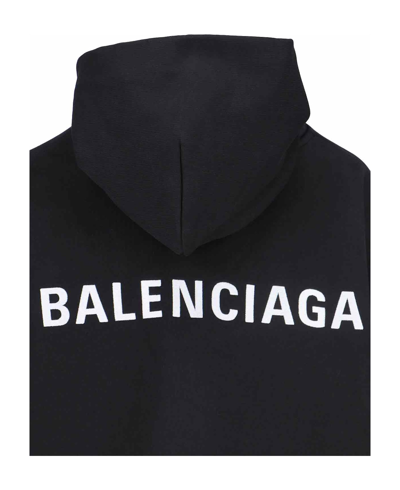 Balenciaga Logo Hoodie - Black