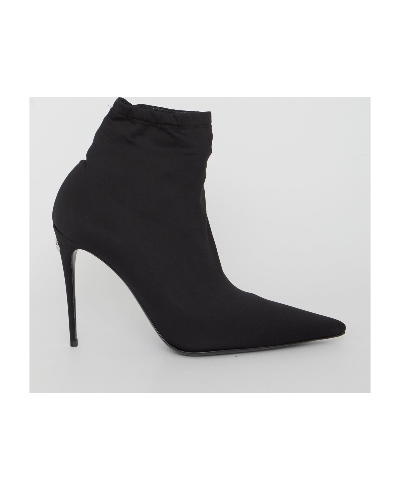 Dolce & Gabbana Jersey Ankle Boots - BLACK
