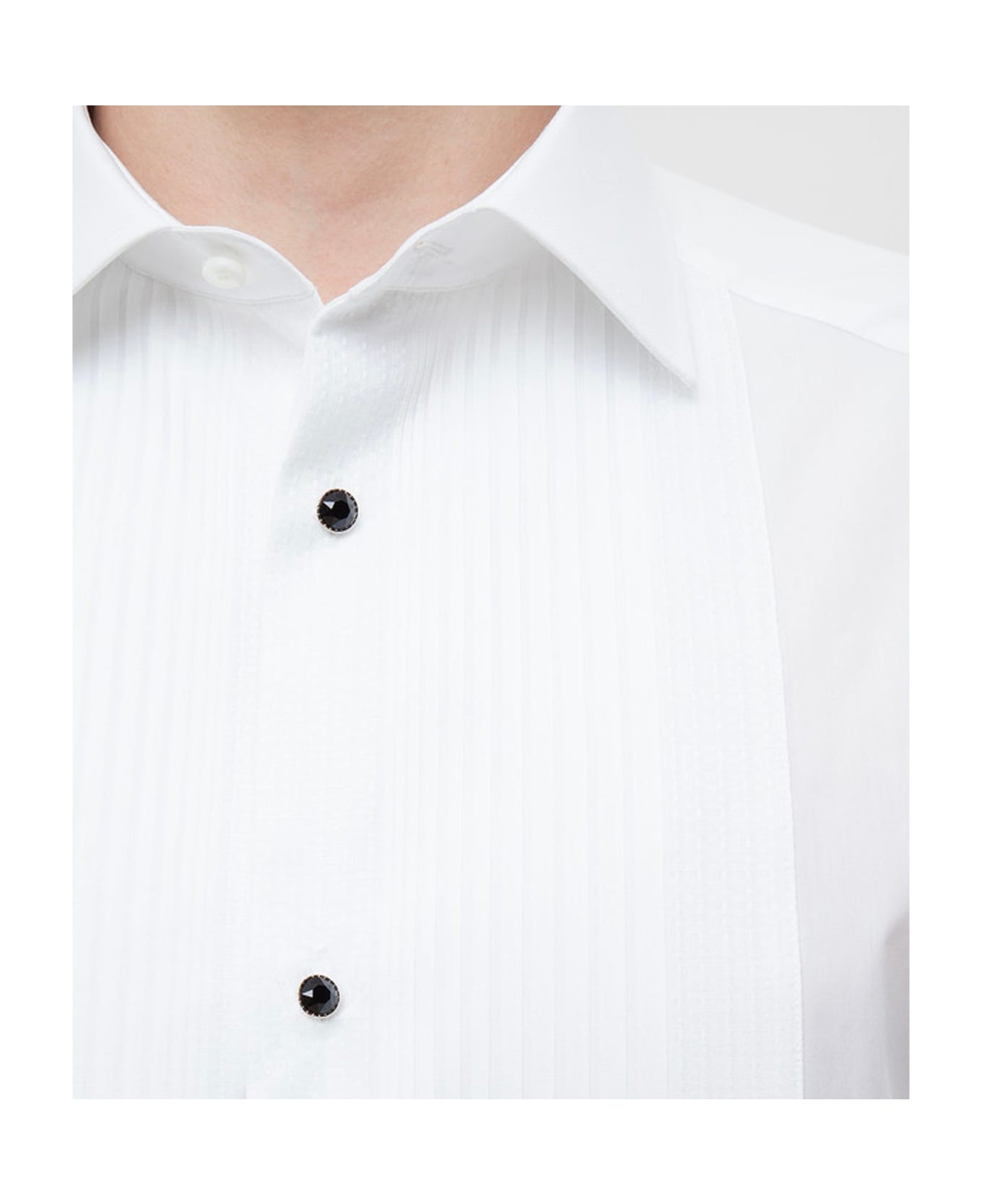 Dolce & Gabbana Cotton And Silk Shirt - White