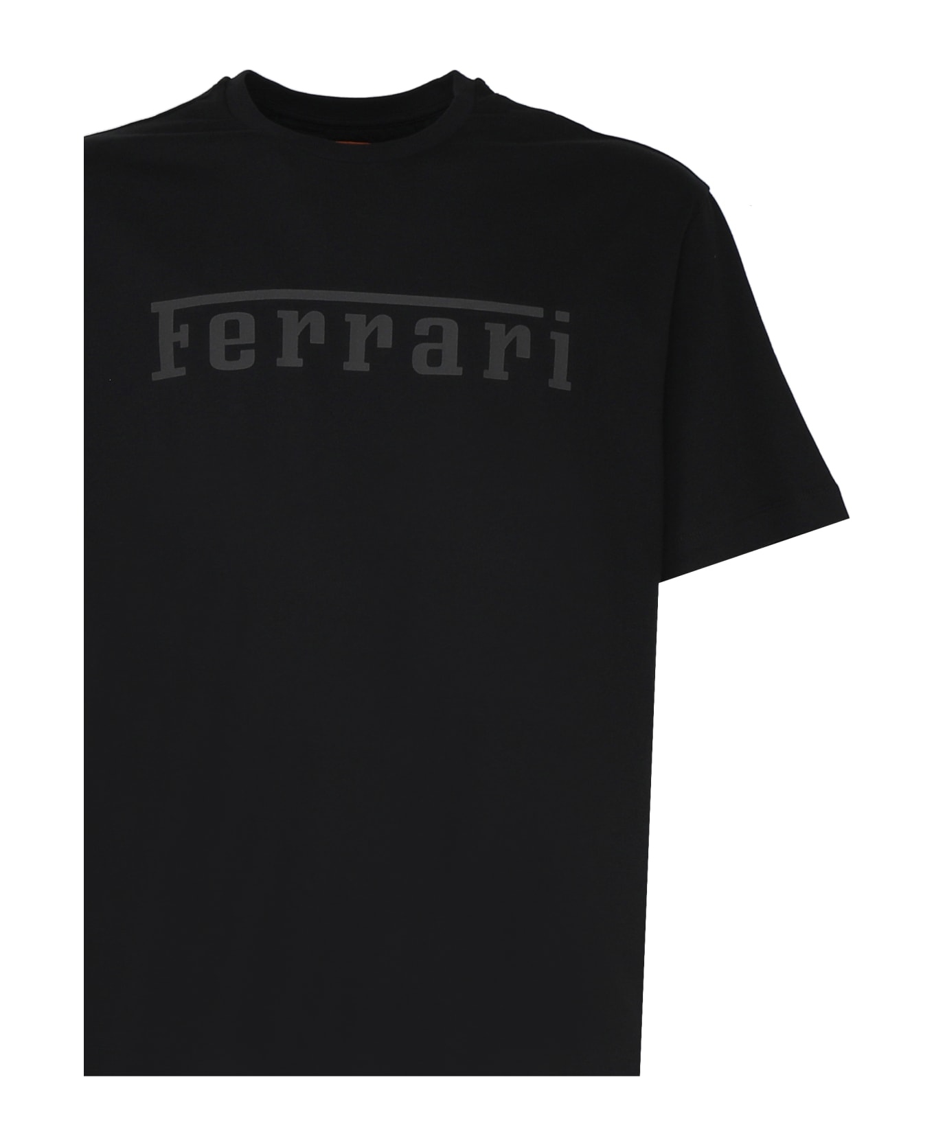 Ferrari Cotton Logo T-shirt - Blk