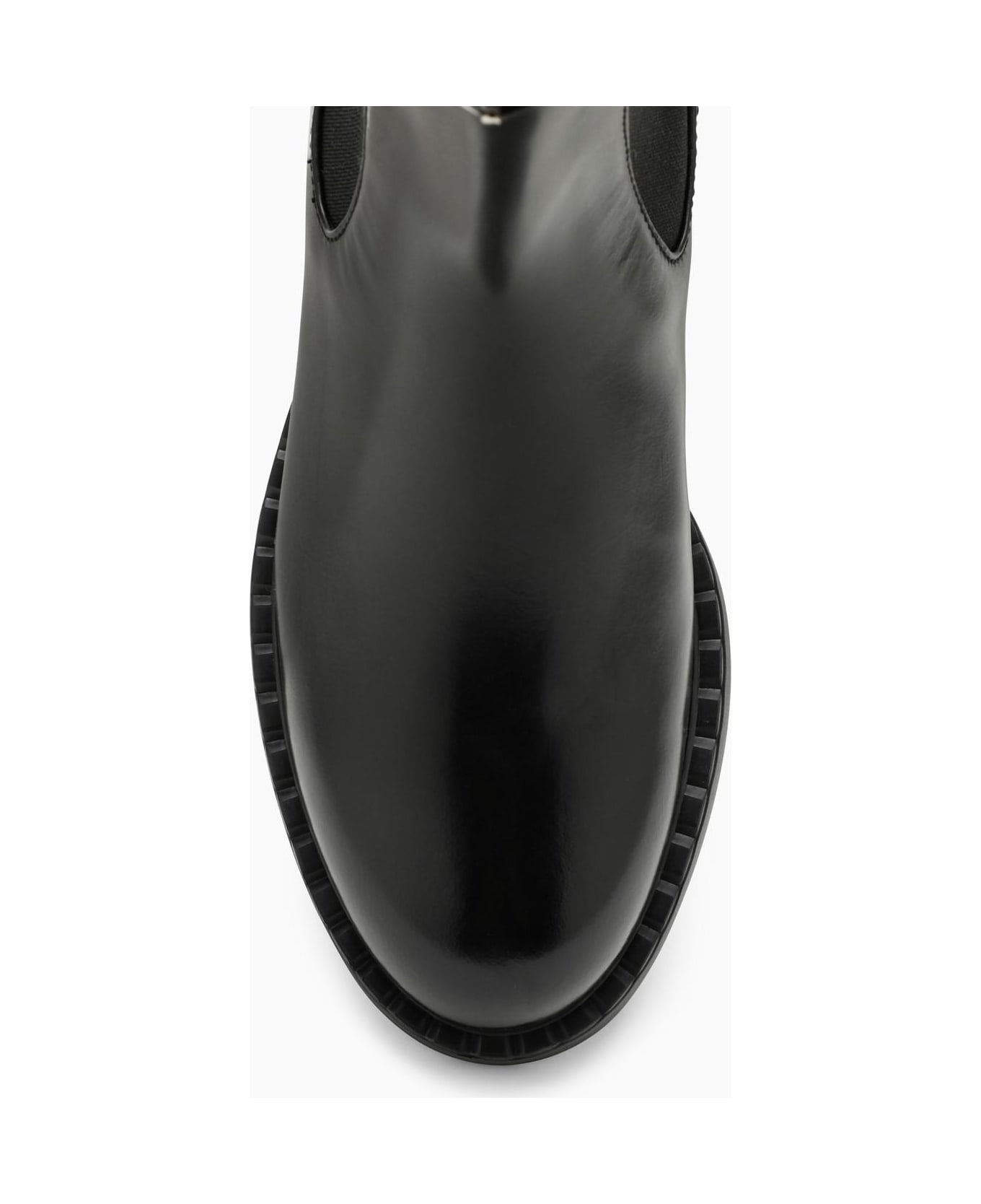 Prada Black Leather Beatles Boot - Nero ブーツ