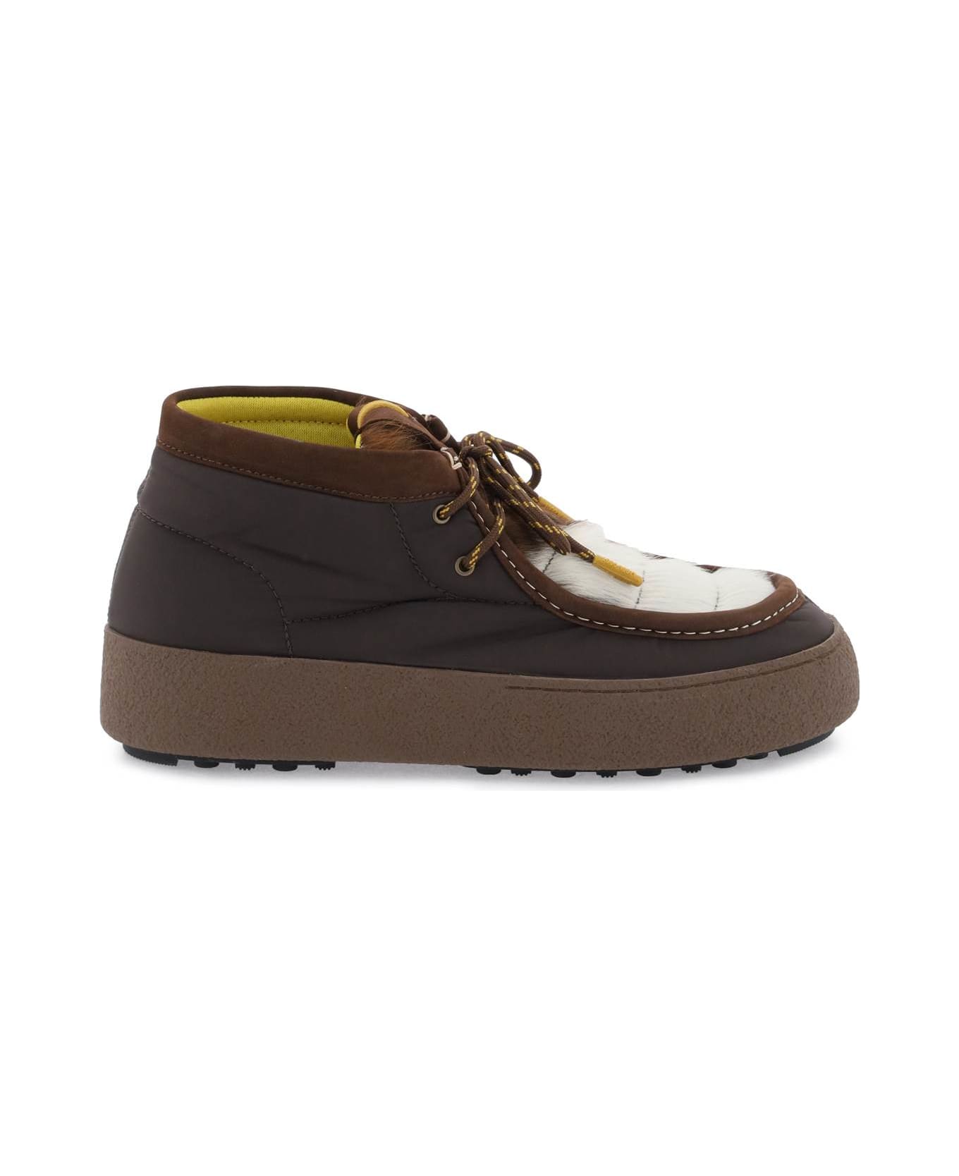 Moon Boot Mtrack Low Lace-ups - BROWN COW PRINT (White)