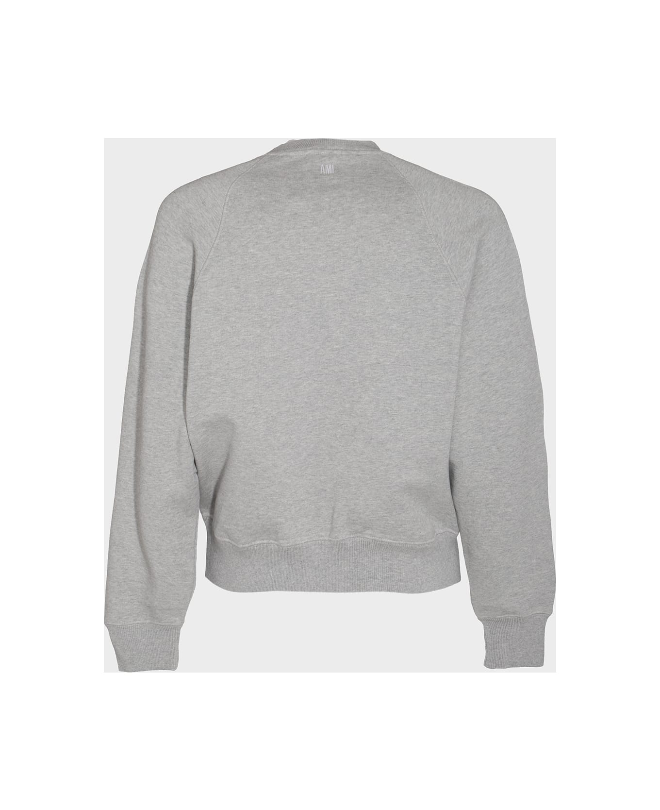 Ami Alexandre Mattiussi Grey Cotton Sweatshirt - HEATHER ASH GREY フリース