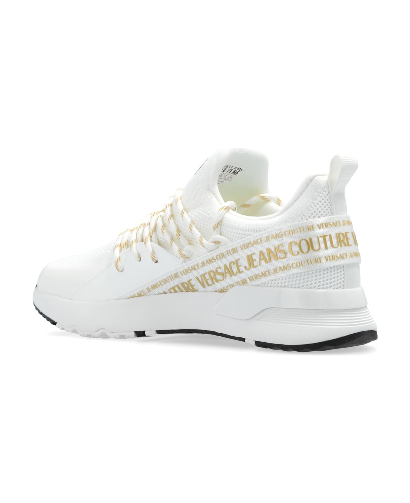 Versace Jeans Couture Sports Shoes With Logo - Bianco