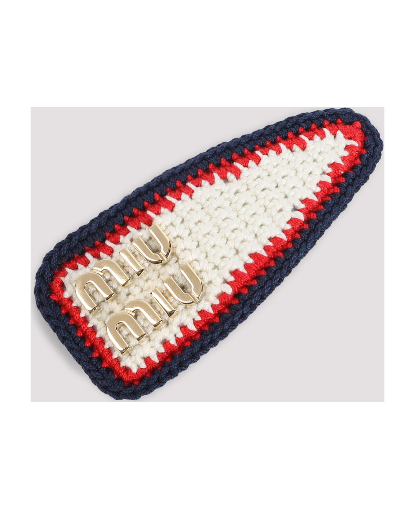 Miu Miu Crochet Hair Clip - Gc Avorio Rosso Blu