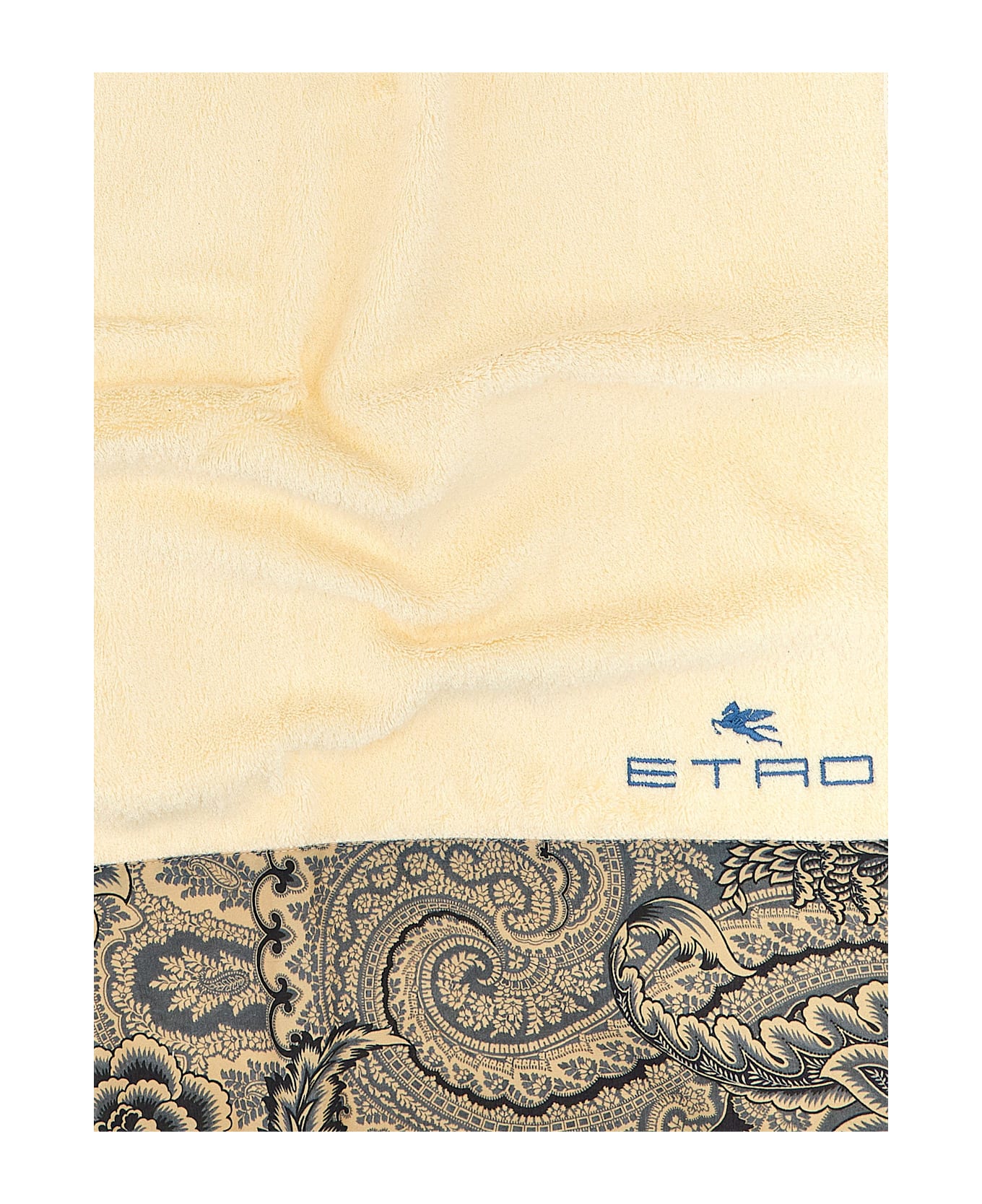 Etro Set Of 2 'bloom' Bath Towels - Light Blue