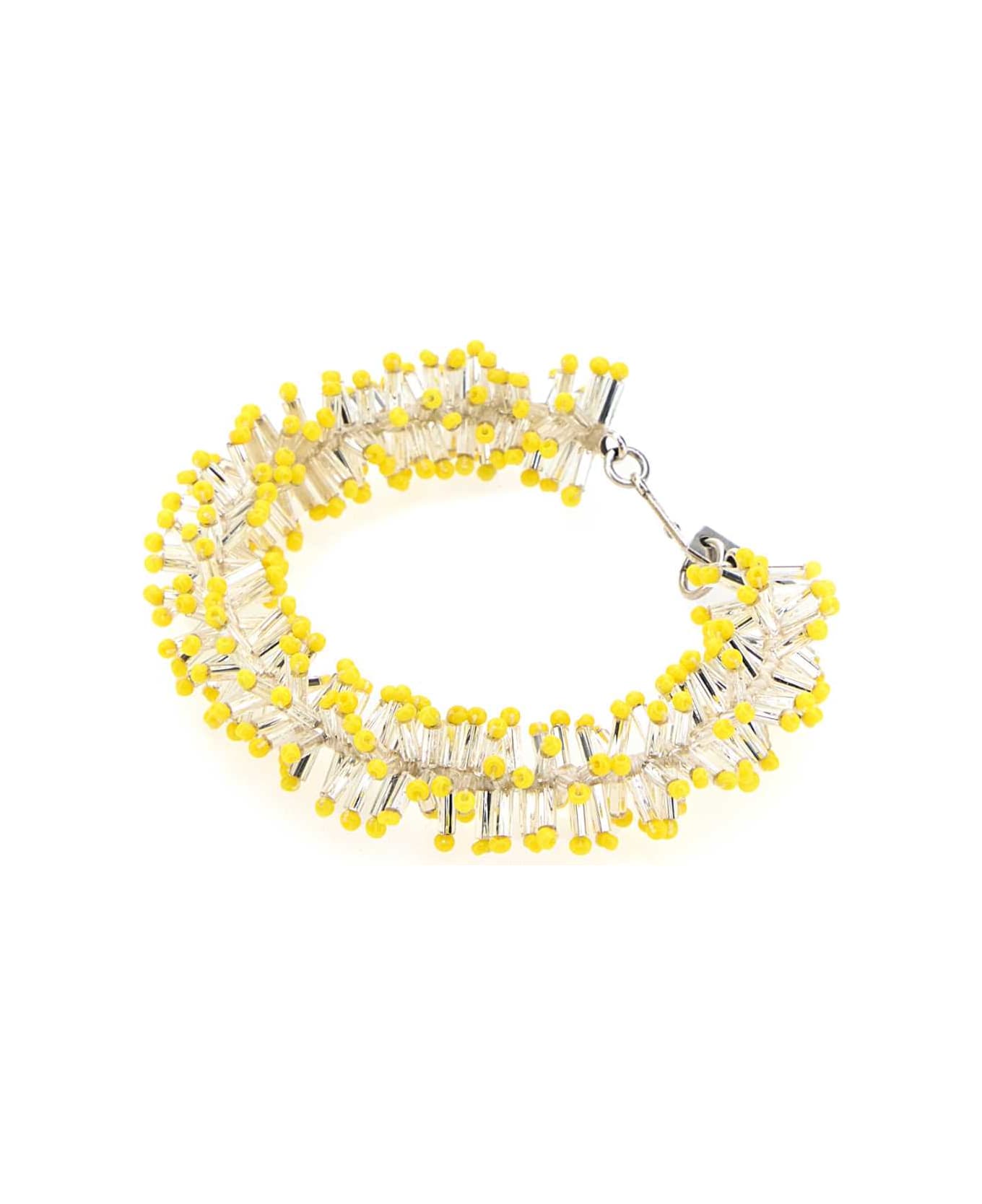 Isabel Marant Two-tone Beads Bracelet - YELLOWSILVER