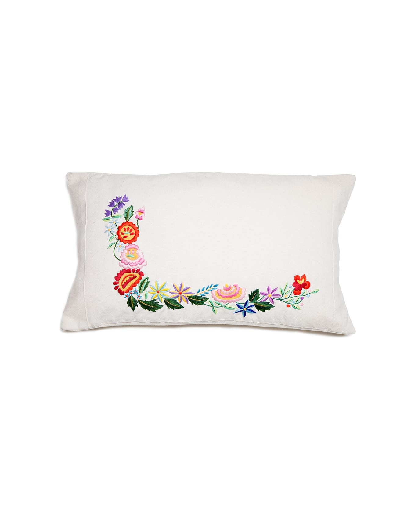 Le Botteghe su Gologone Cushions Embroidered  40x70 Cm - White