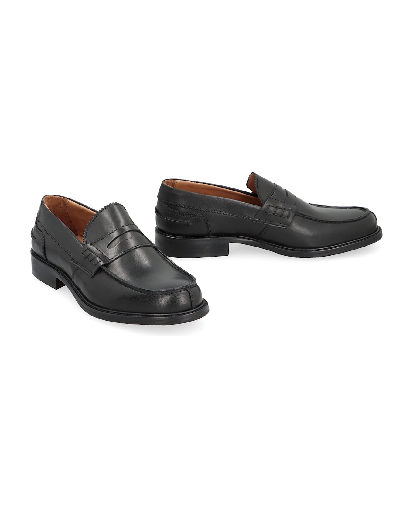 Bruno Magli Calfskin Loafers - black