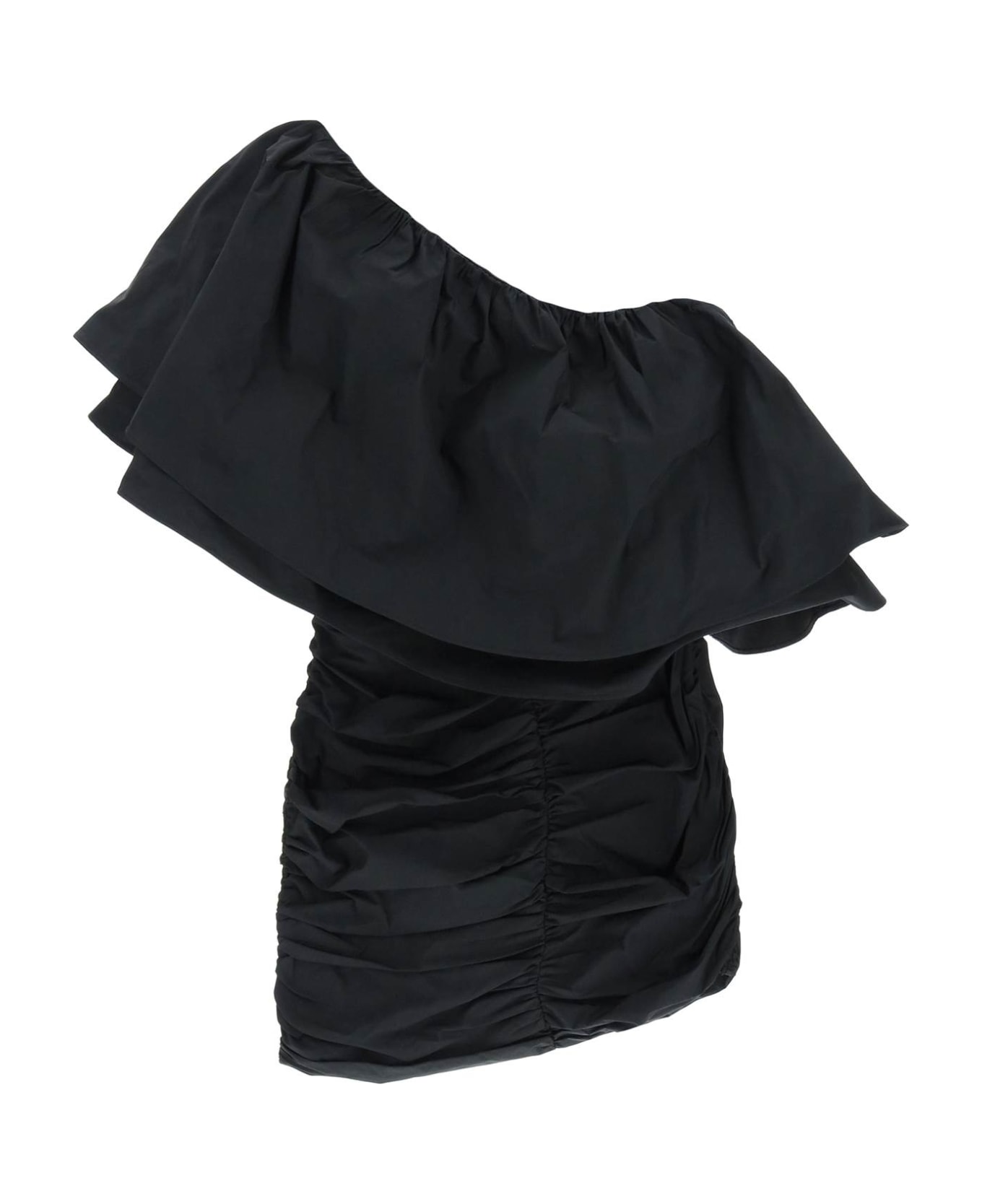 Rotate by Birger Christensen 'taft' One-shoulder Mini Dress - BLACK (Black)