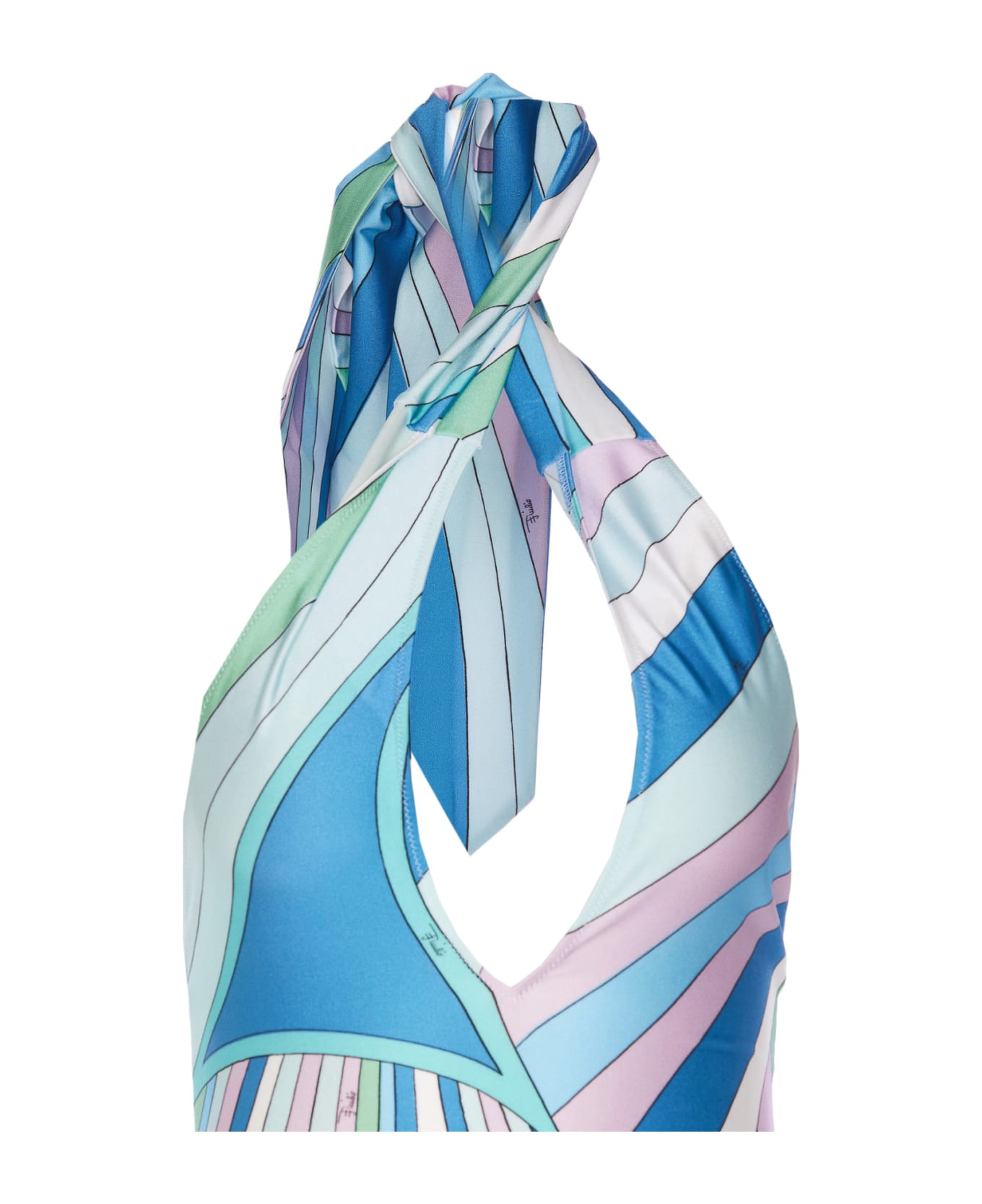 Pucci Printed Swimsuit - BLUE