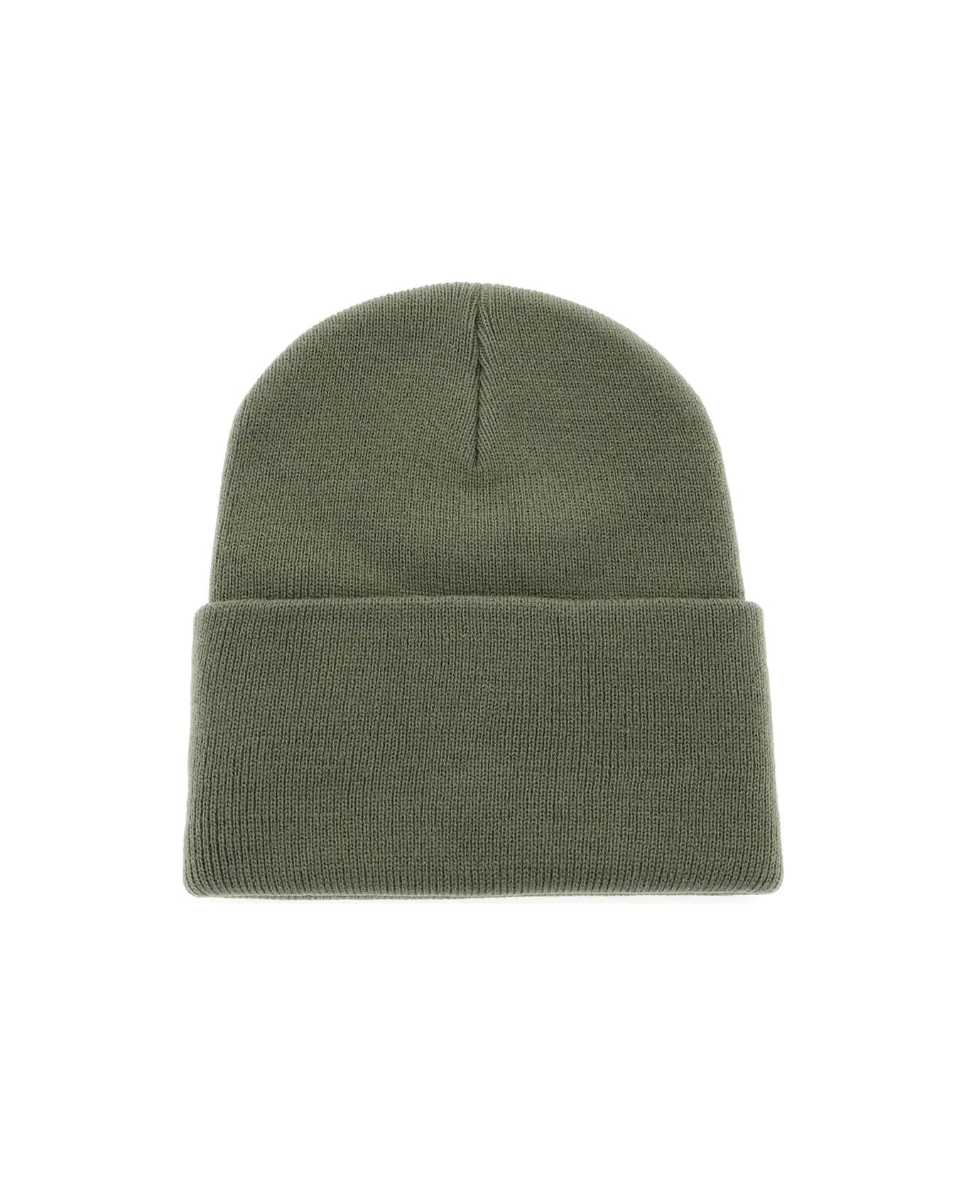 Carhartt Beanie Hat With Logo Patch - SALVIA (Green)