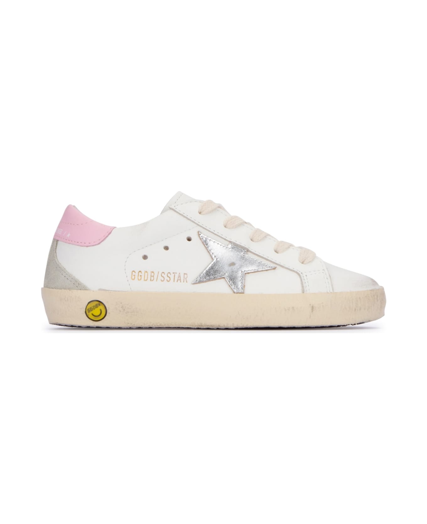 Golden Goose Super-star Leather Upper - WHITESILVERICEORCHIDPINK