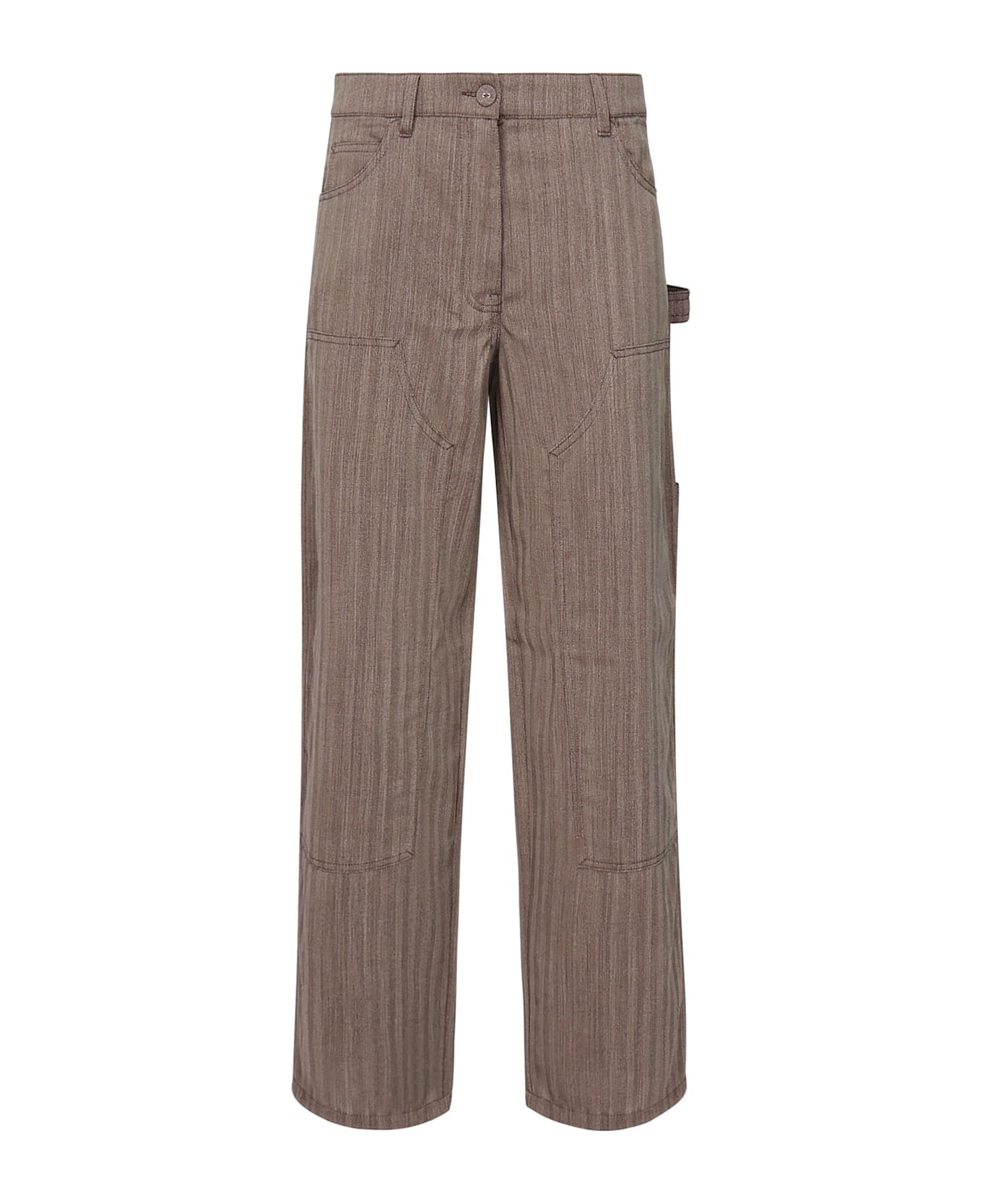 Golden Goose Journey Trousers In Wool Blend - Beige