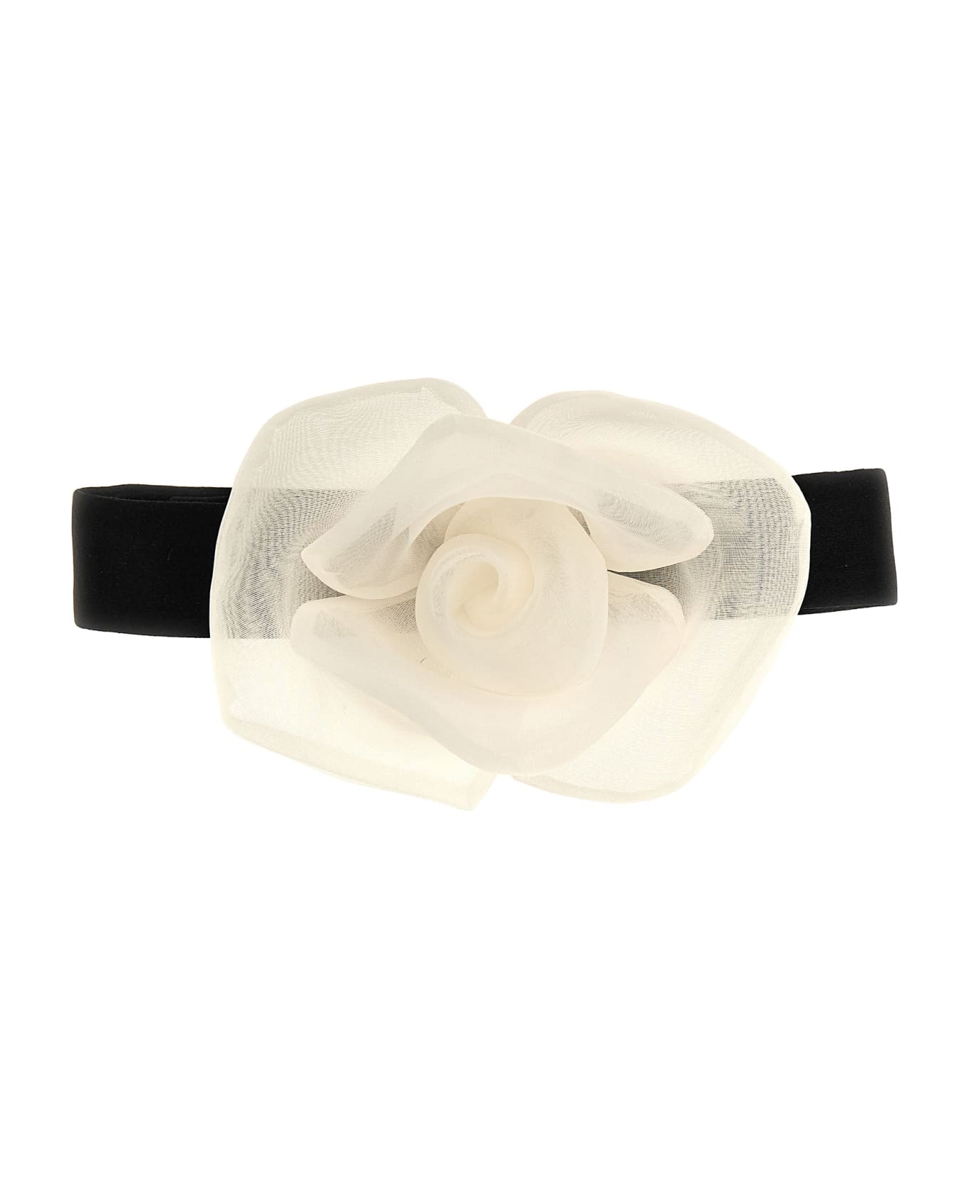 Dolce & Gabbana Flower Choker - White/Black ネックレス