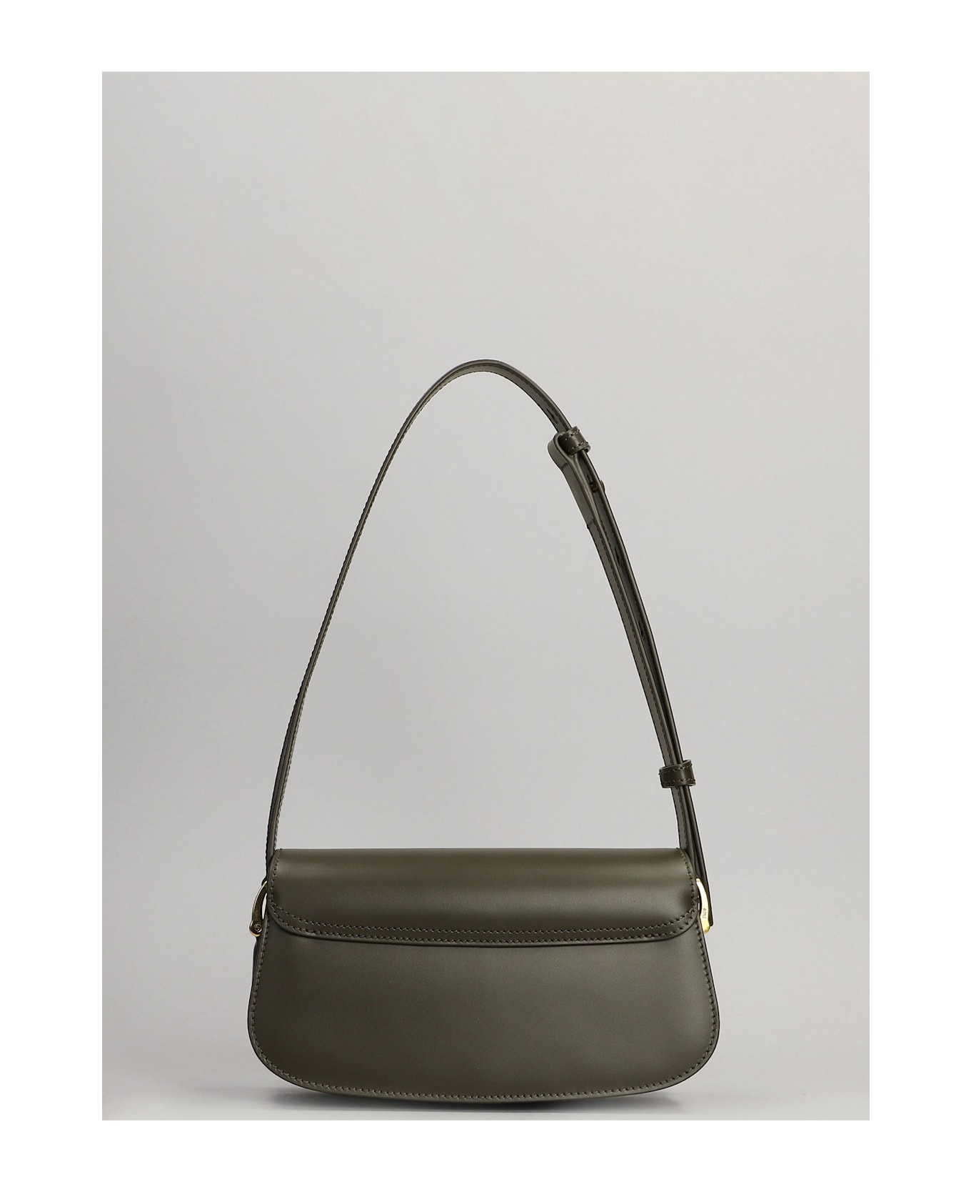 Ami Alexandre Mattiussi Shoulder Bag In Green Leather - green